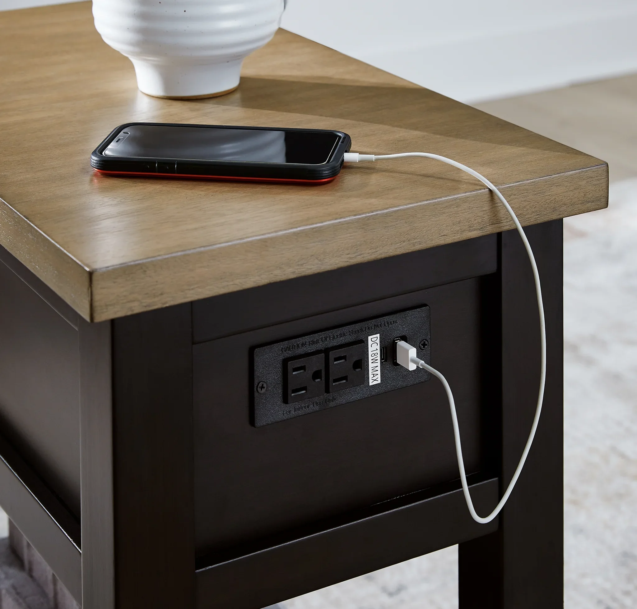 Drazmine - Brown - Chair Side End Table - Image 9