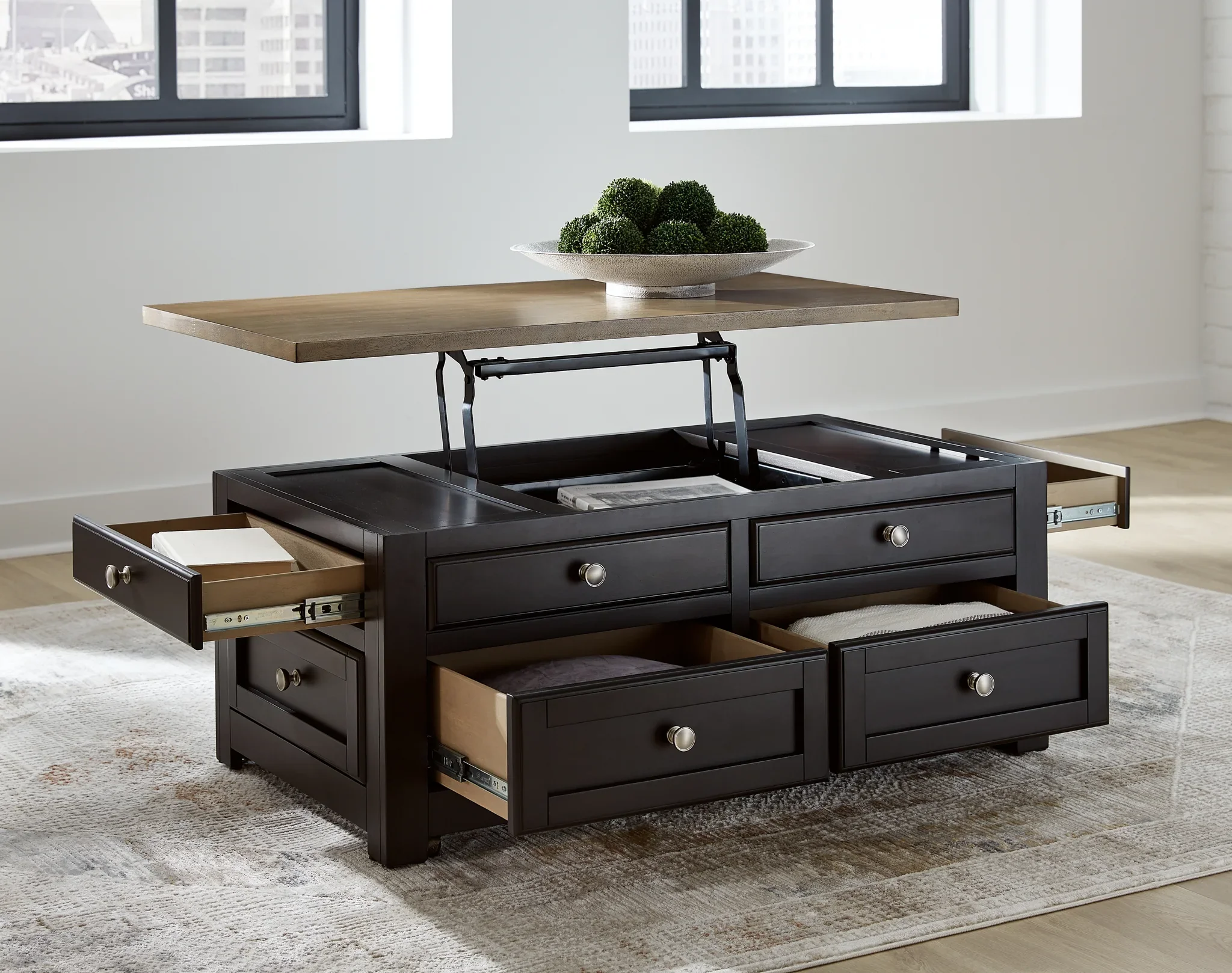Drazmine - Brown - Lift Top Cocktail Table - Image 7