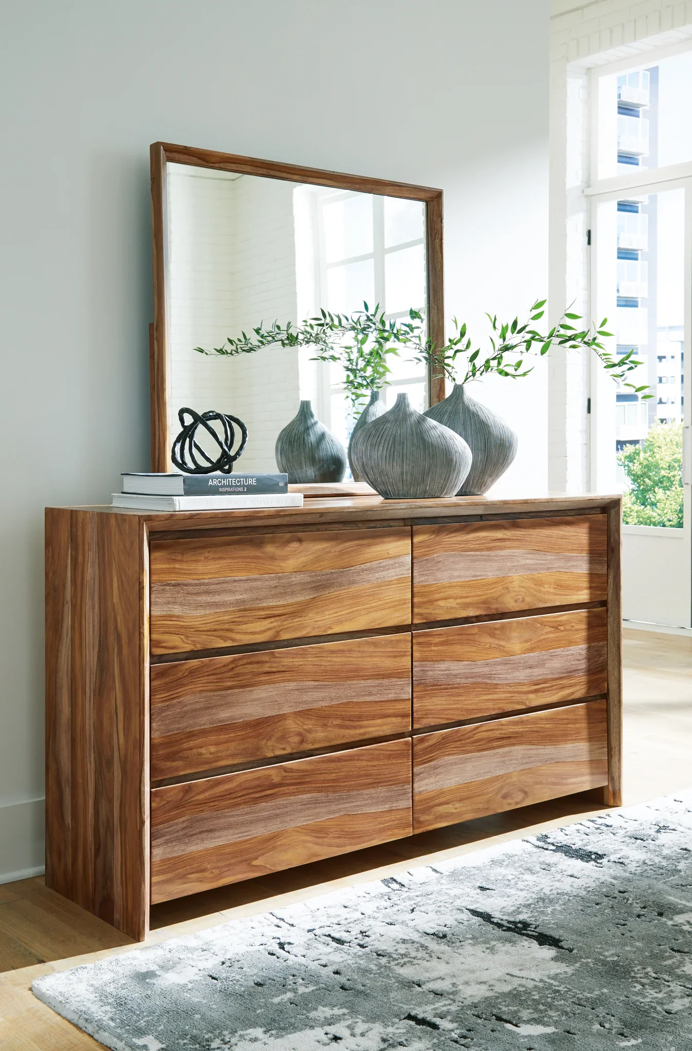Dressonni - Brown - Dresser And Mirror - Image 2