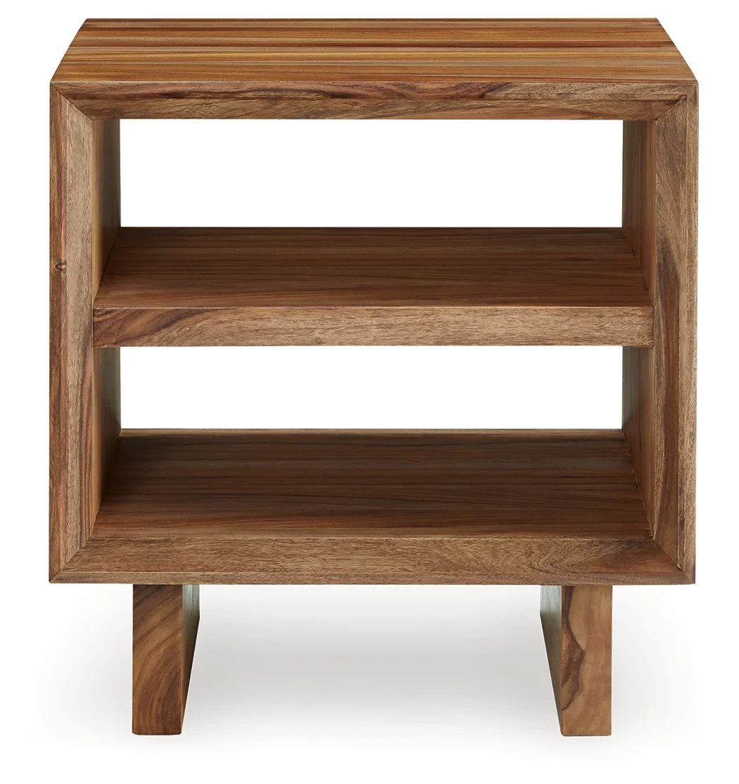 Dressonni - Brown - Square End Table - Image 3