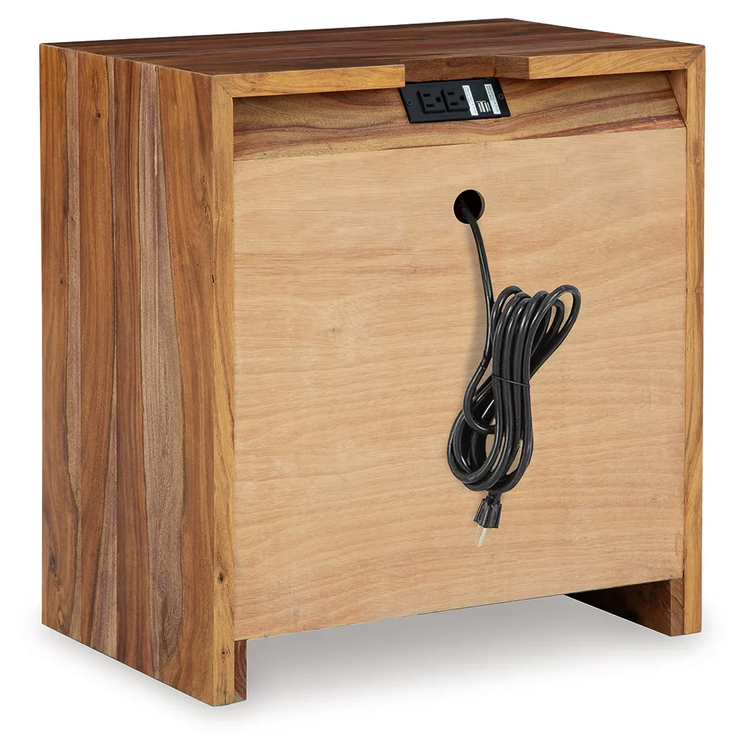 Dressonni - Brown - Two Drawer Night Stand - Image 8