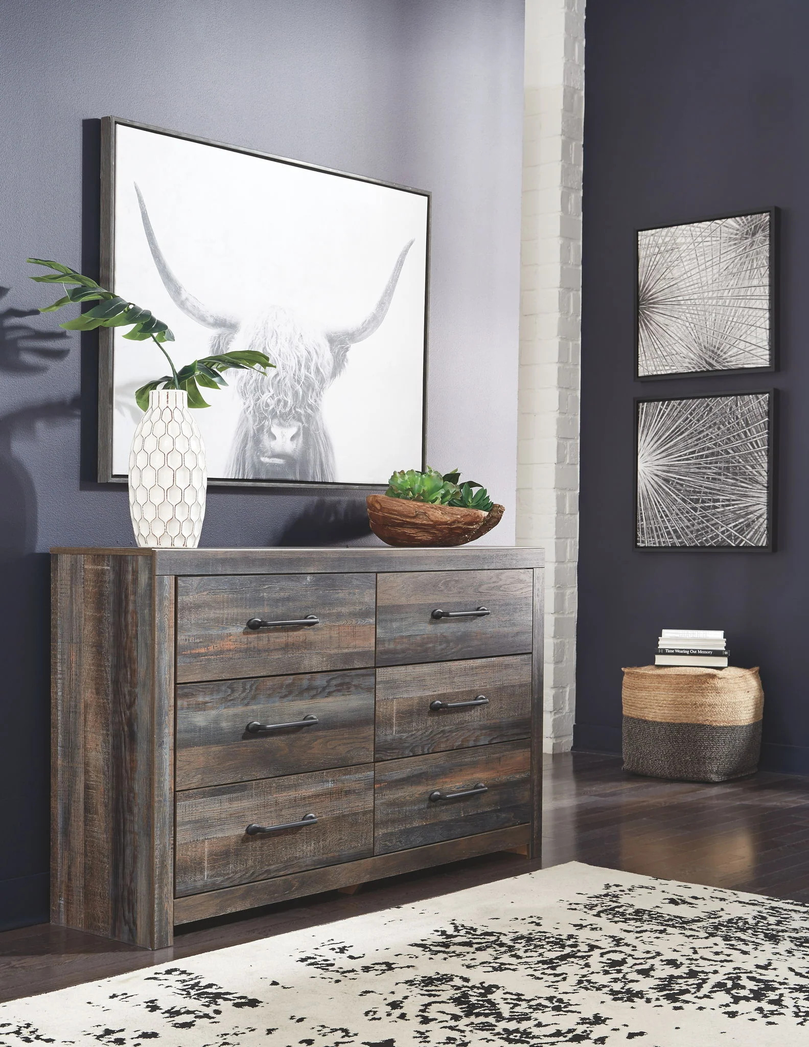 Drystan - Brown / Beige - Dresser, Mirror - Image 3