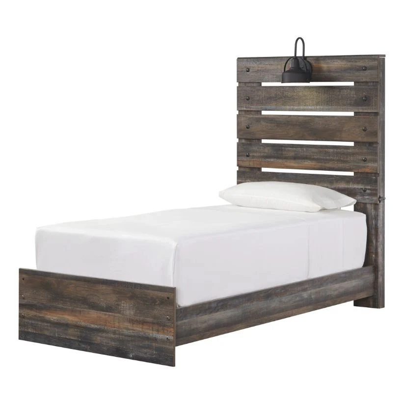 Drystan - Brown / Beige - Twin Panel Bed