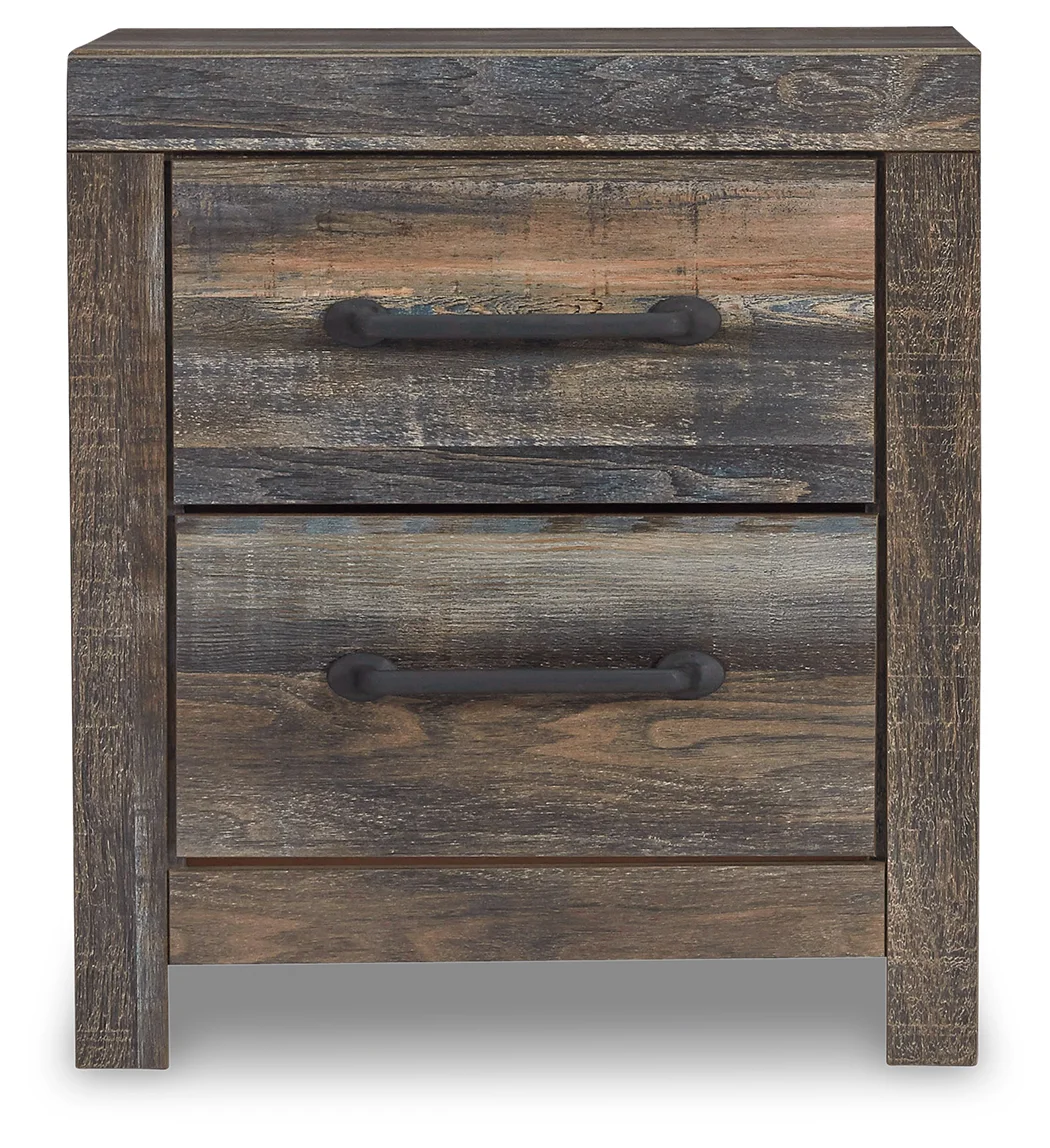 Drystan - Brown / Beige - Two Drawer Night Stand - Image 2