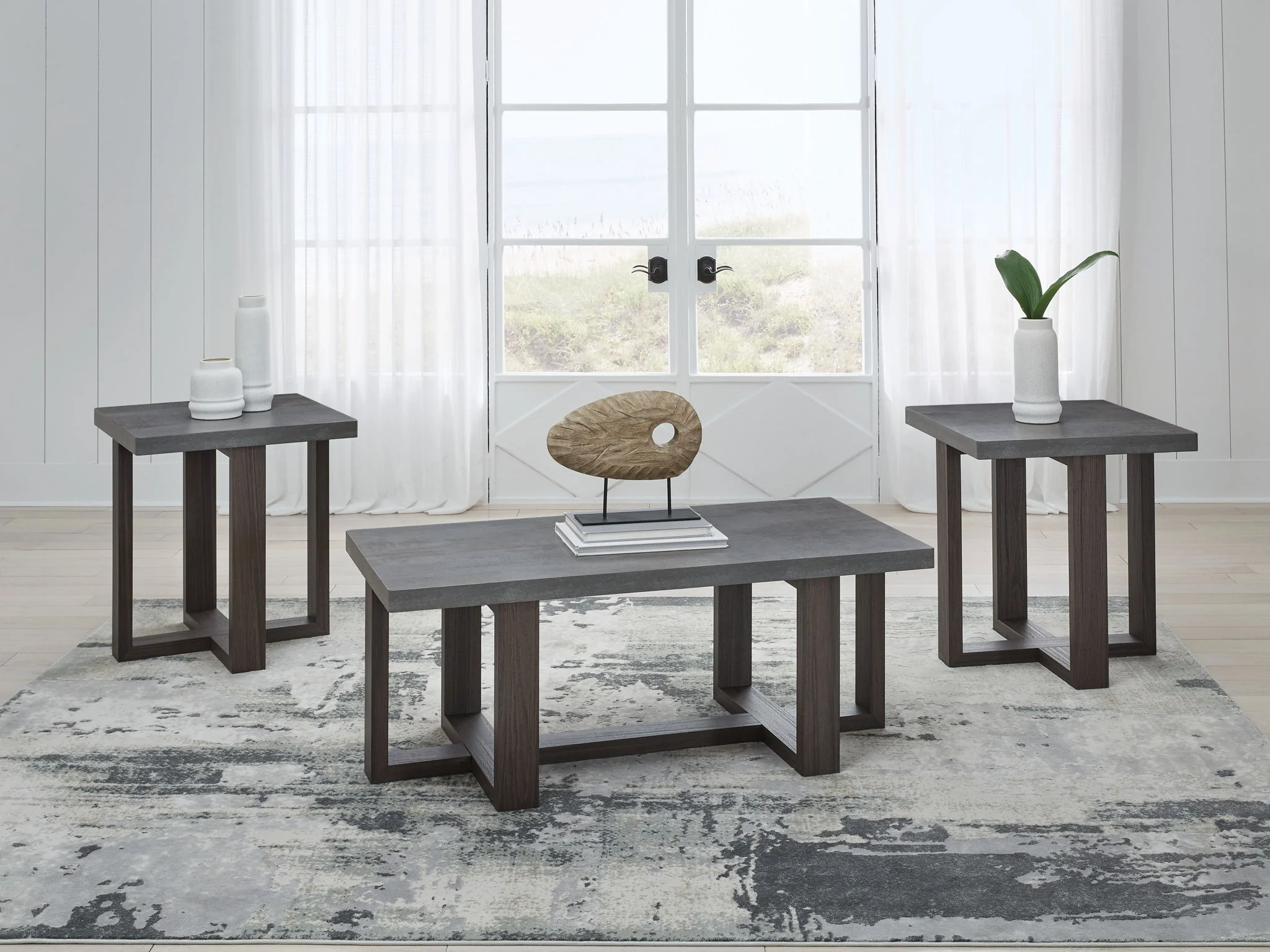Dynnford - Gray / Brown - Occasional Table Set (Set of 3) - Image 2