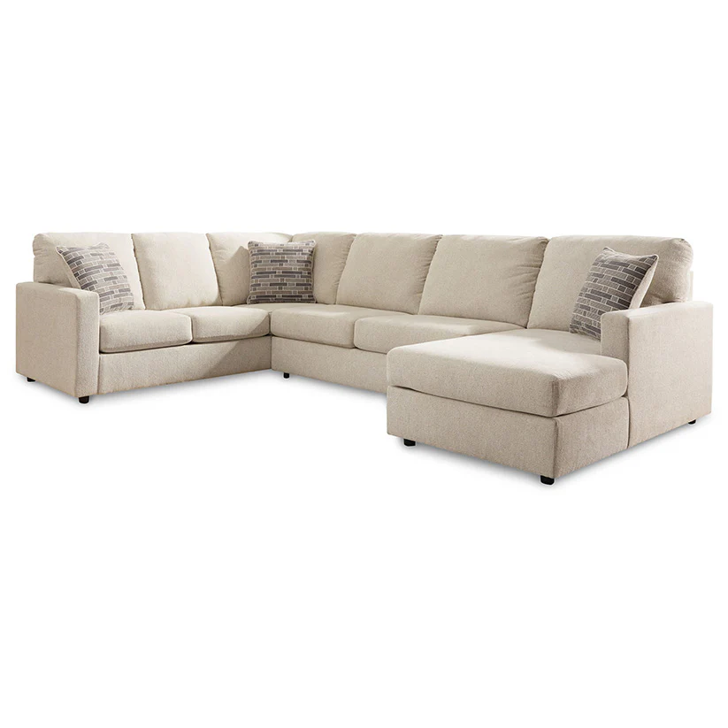Edenfield - Linen - Right Arm Facing Corner Chaise 3 Pc Sectional