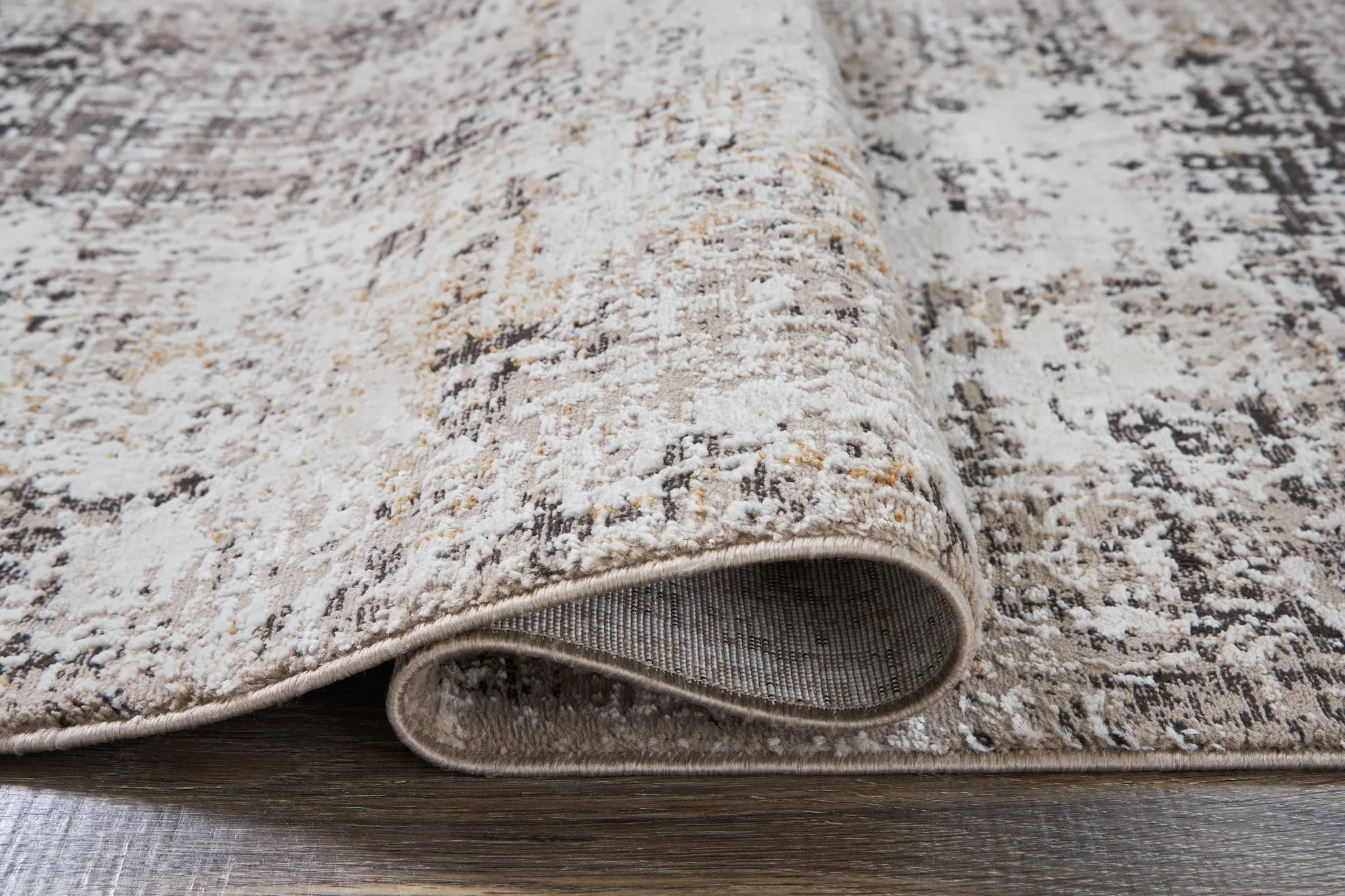 Elaning - Black / Gray / Cream - Large Rug - 8' x 10' - Image 3
