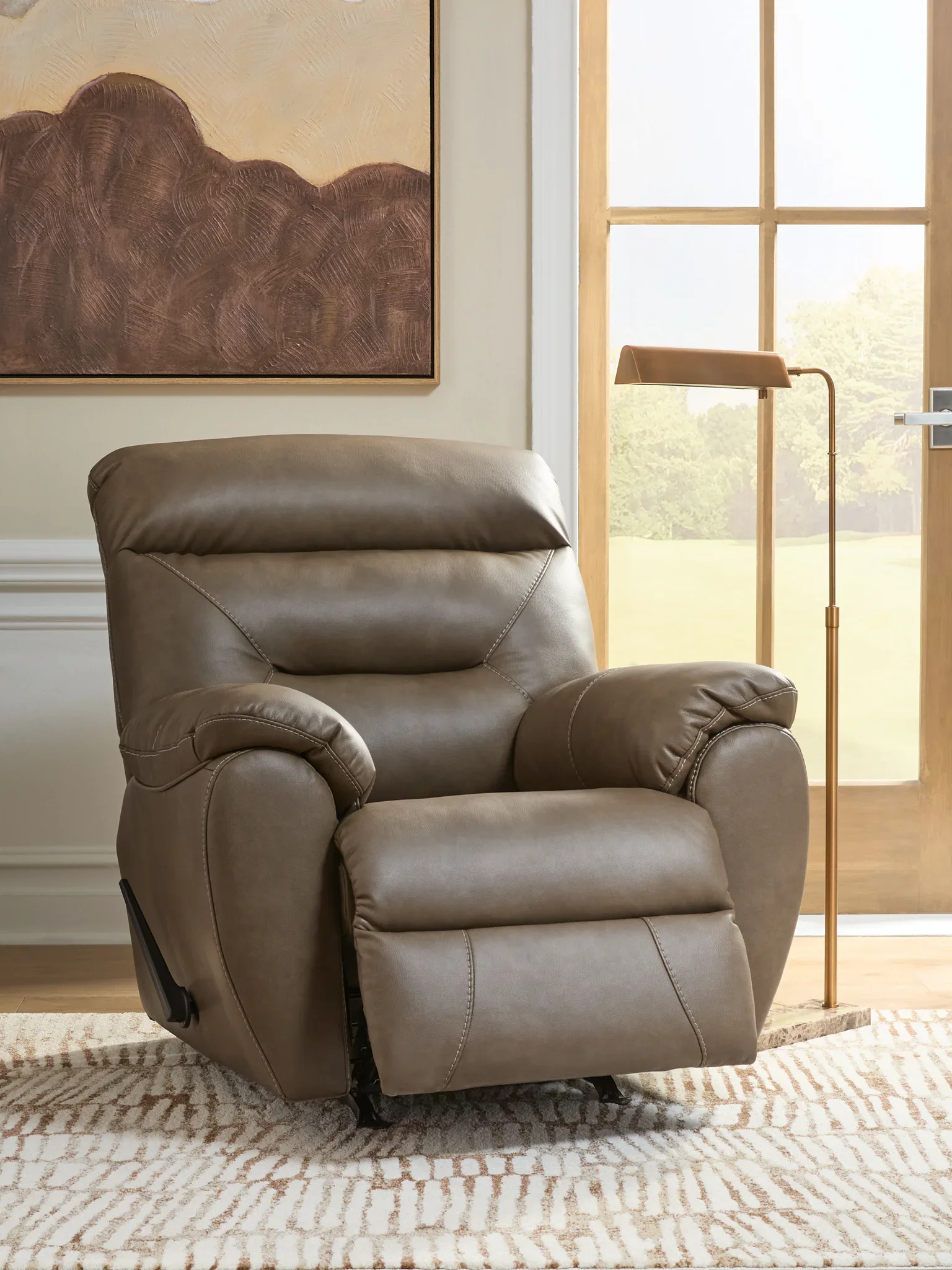 Elksworth - Rocker Recliner - Biscotti - Image 7