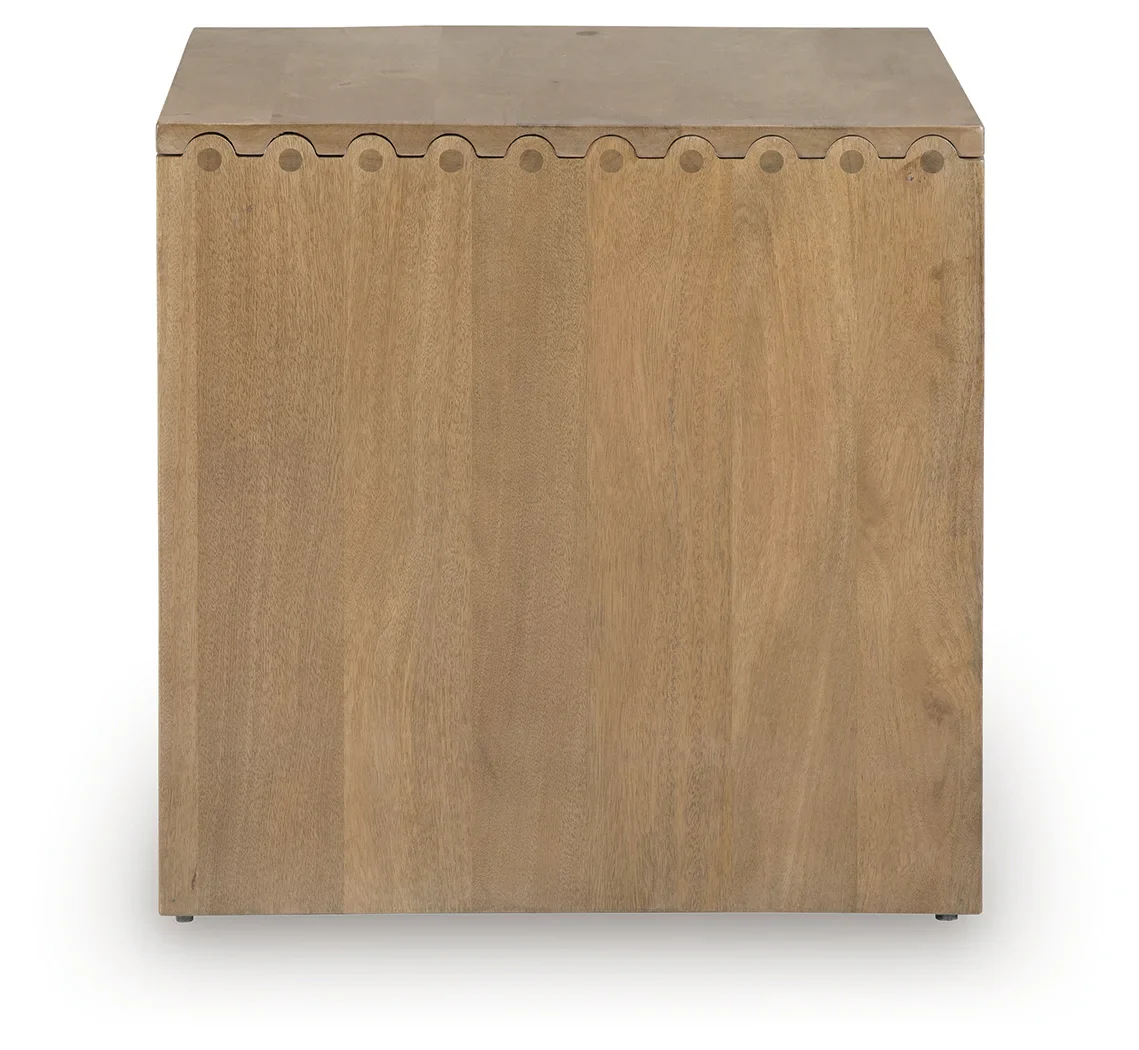 Ella Grove - Rectangular End Table - Rich Brown - Image 4