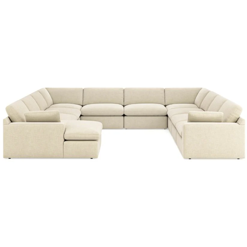 Elyza - Linen - 10-Piece Sectional