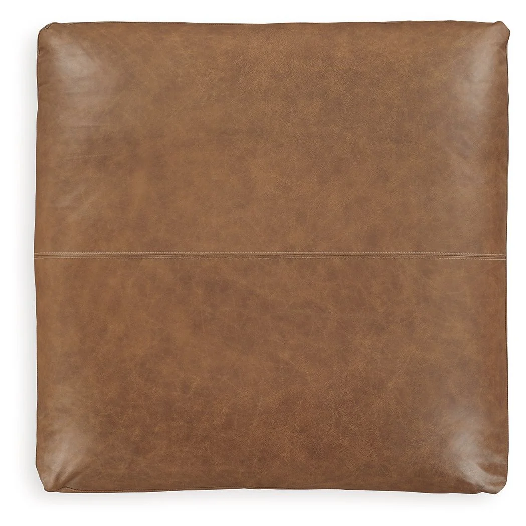 Emilia - Caramel - Oversized Accent Ottoman - Image 4