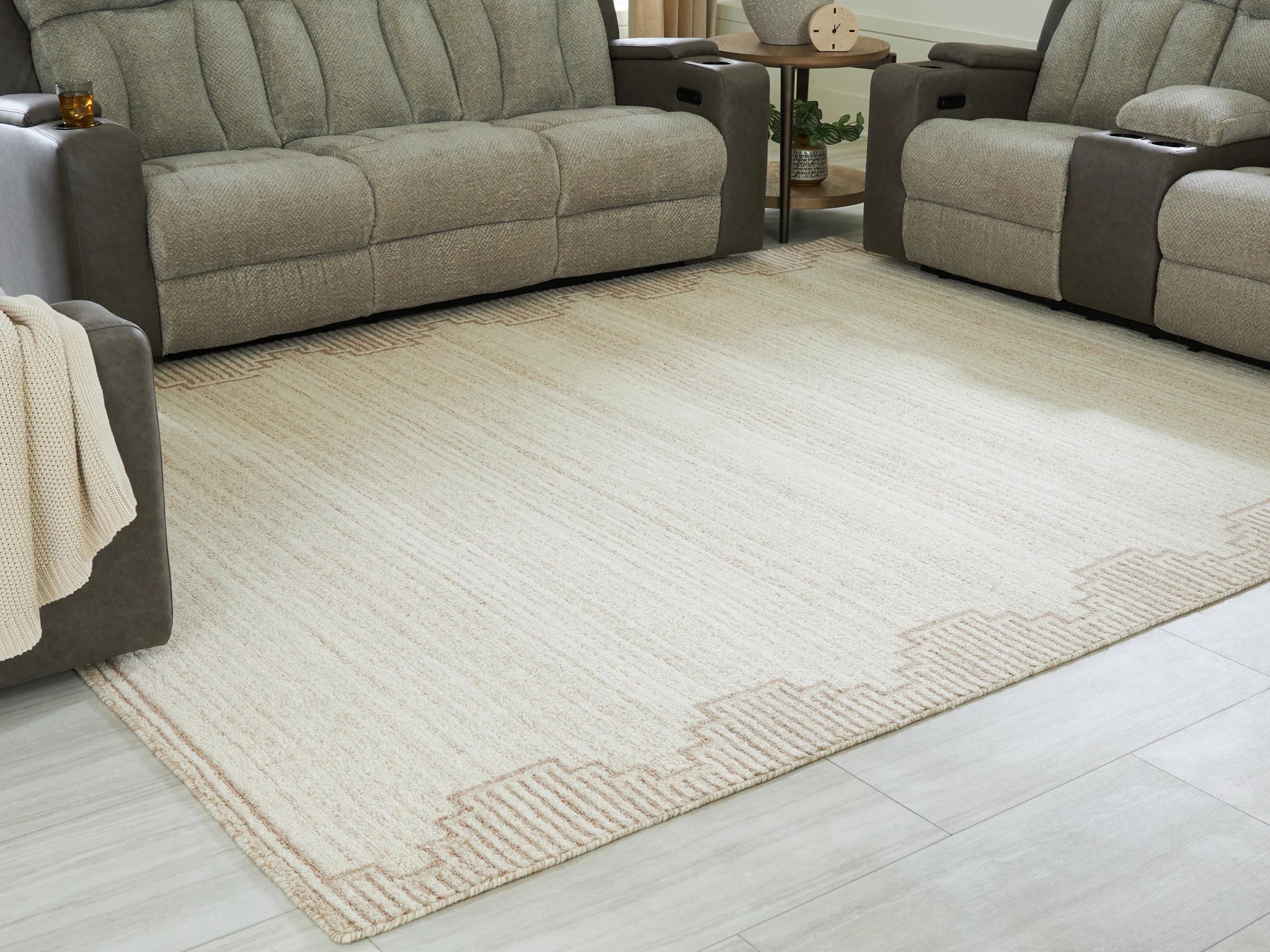 Emorymore - Brown / Beige - Large Rug - 8' x 10' - Image 2