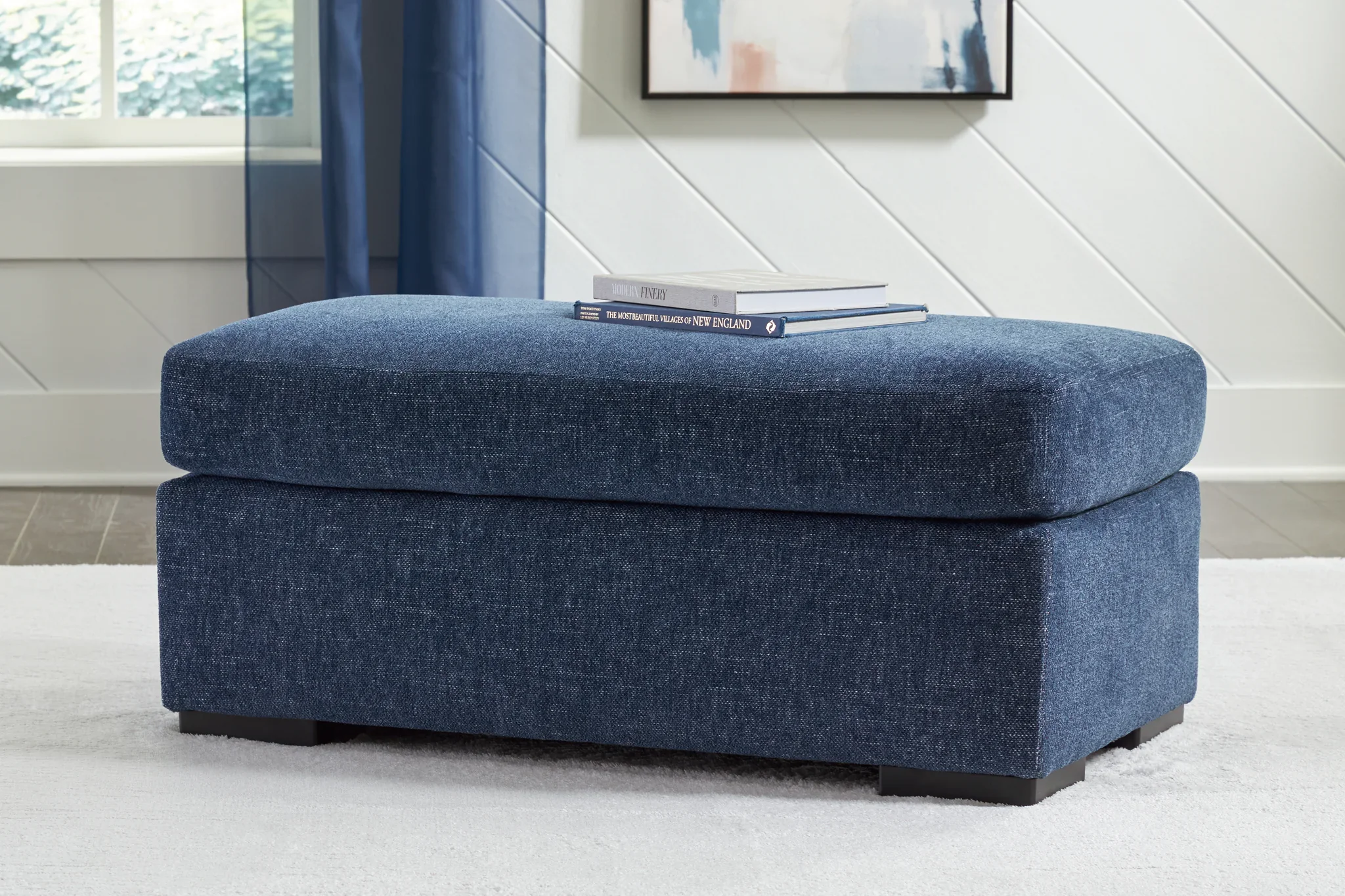 Evansley - Ottoman - Navy - Image 2