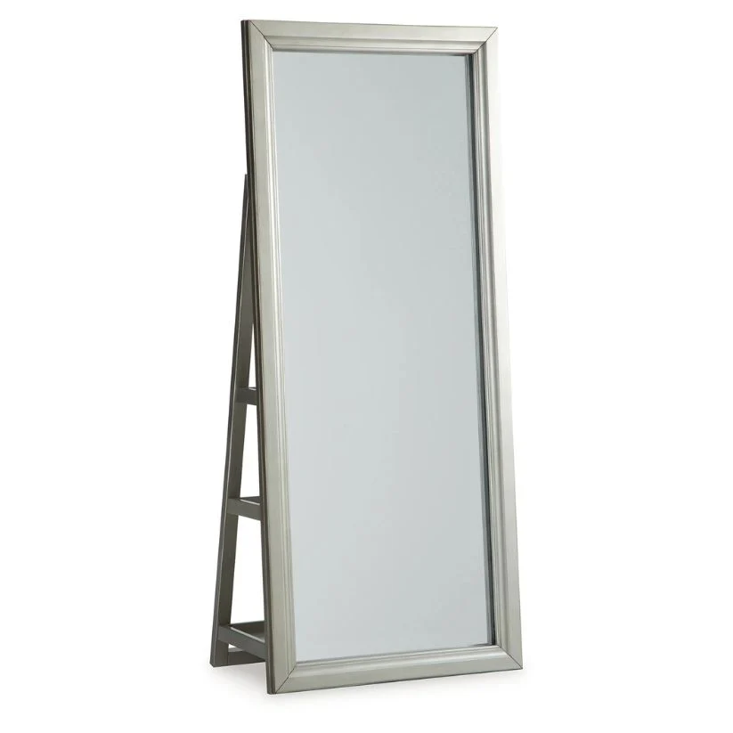 Evesen - Champagne - Floor Standing Mirror With Storage