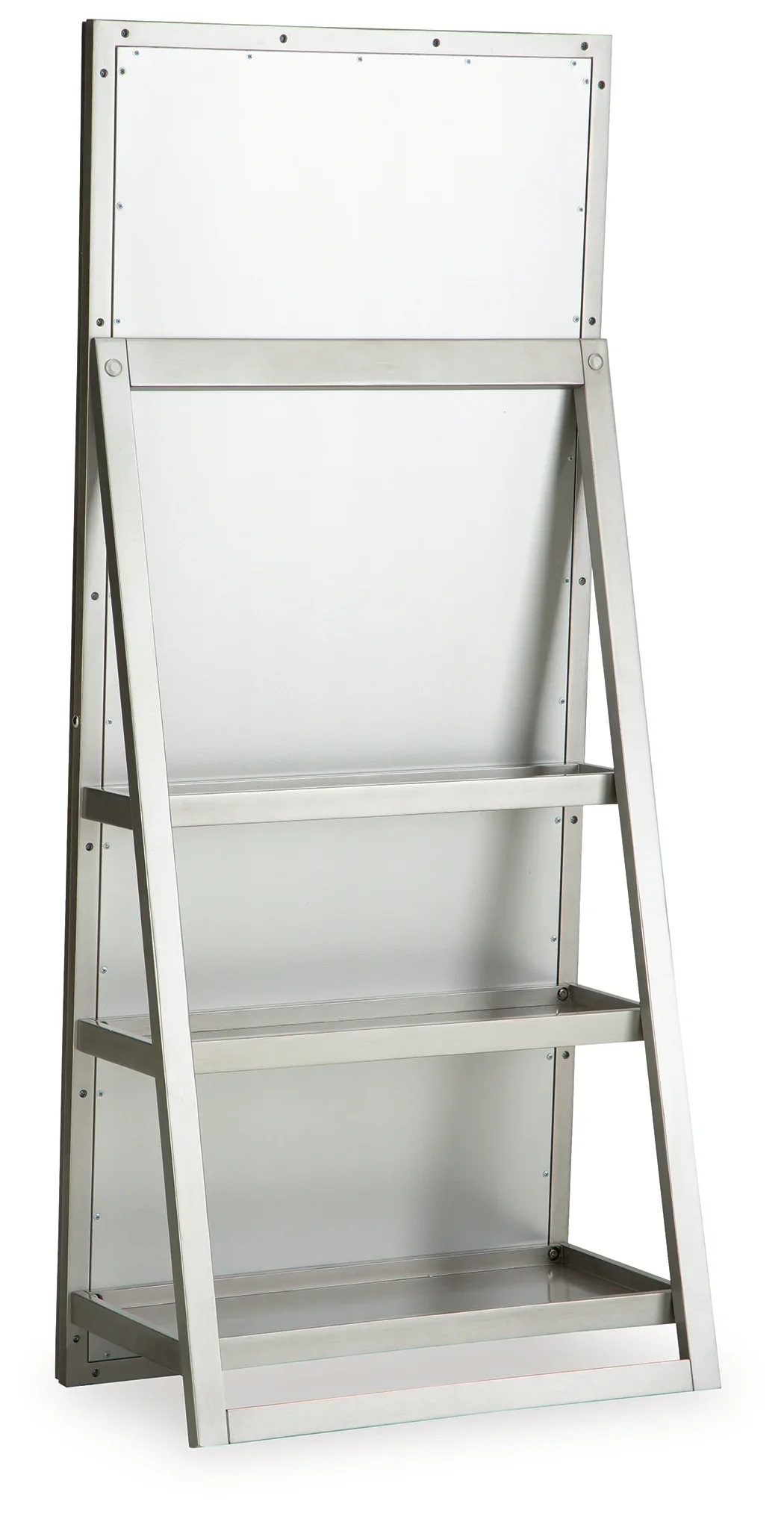 Evesen - Champagne - Floor Standing Mirror With Storage - Image 4