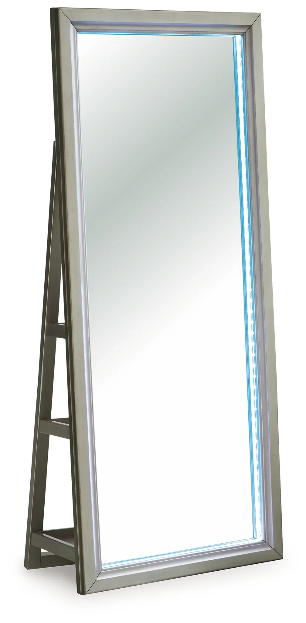 Evesen - Champagne - Floor Standing Mirror With Storage - Image 8