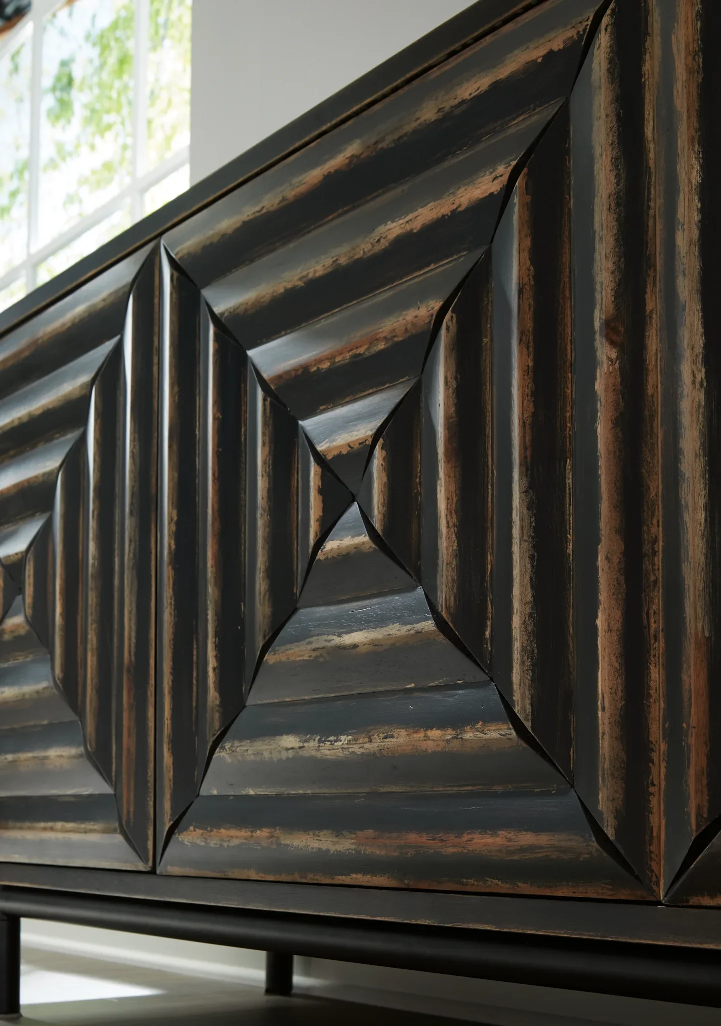 Fair Ridge - Distressed Black - Accent Cabinet - Image 4
