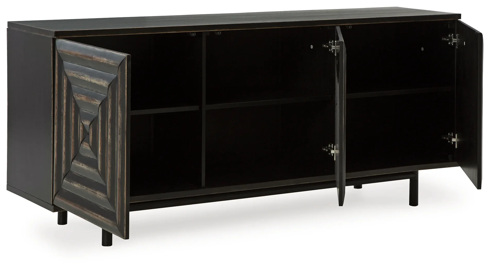 Fair Ridge - Distressed Black - Accent Cabinet - Image 5