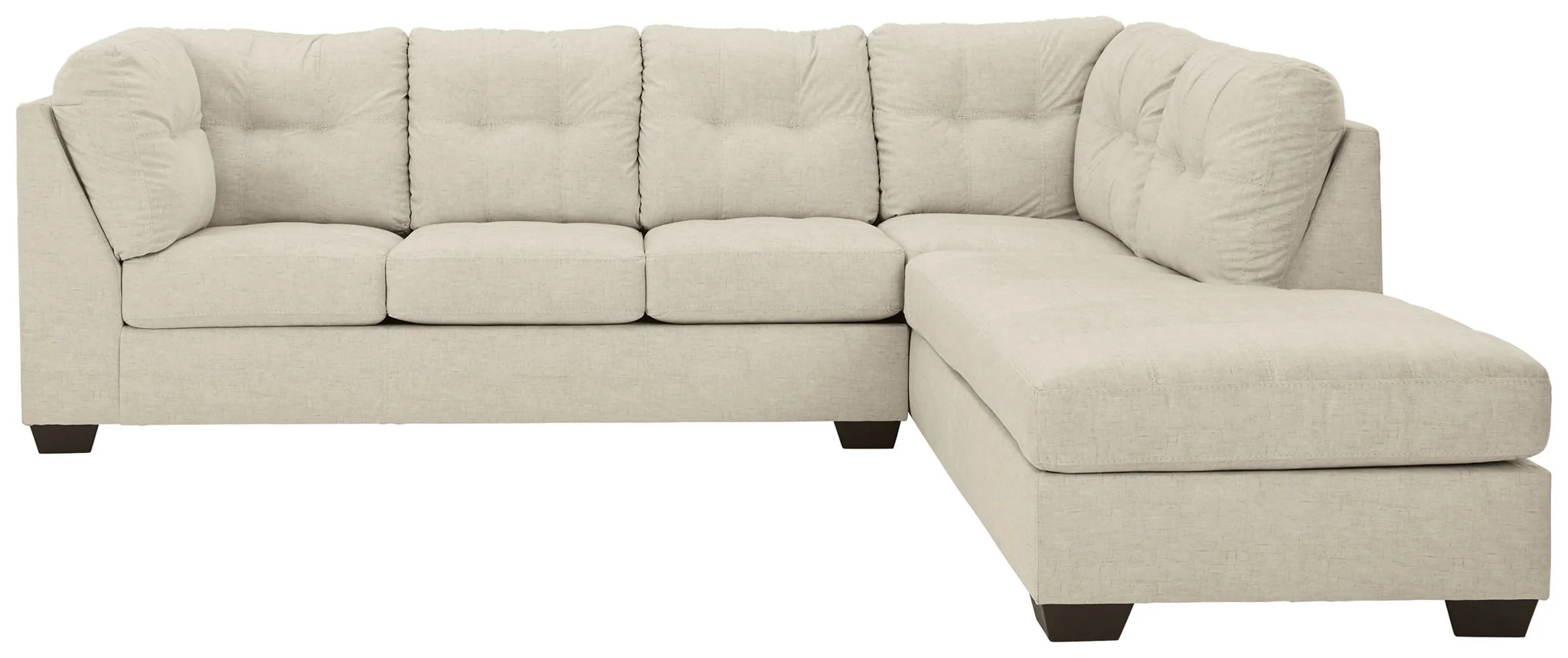 Falkirk - Parchment - Right Arm Facing Corner Chaise 2 Pc Sectional - Image 2
