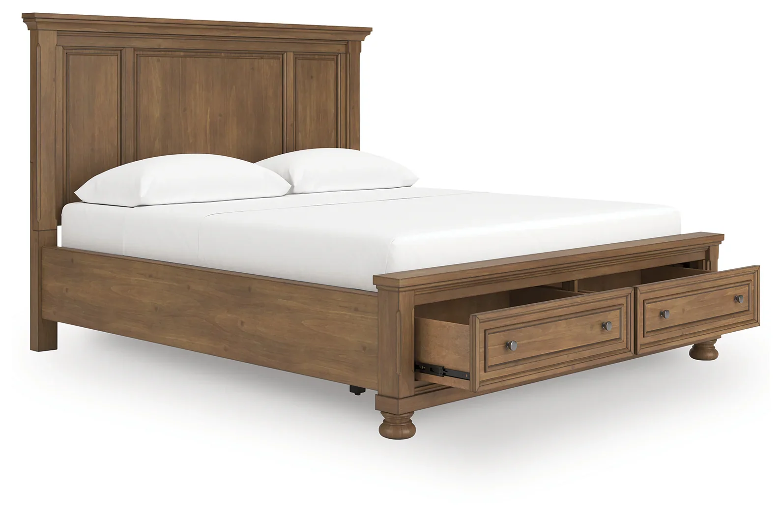 Feddinger - Medium Brown - California King Panel Storage Bed - Image 2