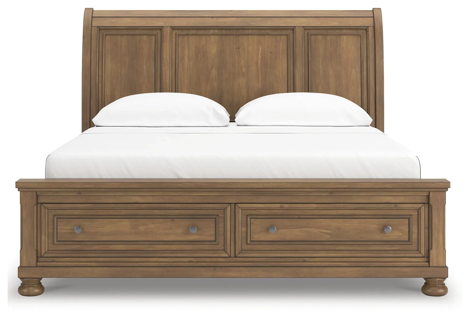 Feddinger - Medium Brown - California King Storage Sleigh Bed - Image 4