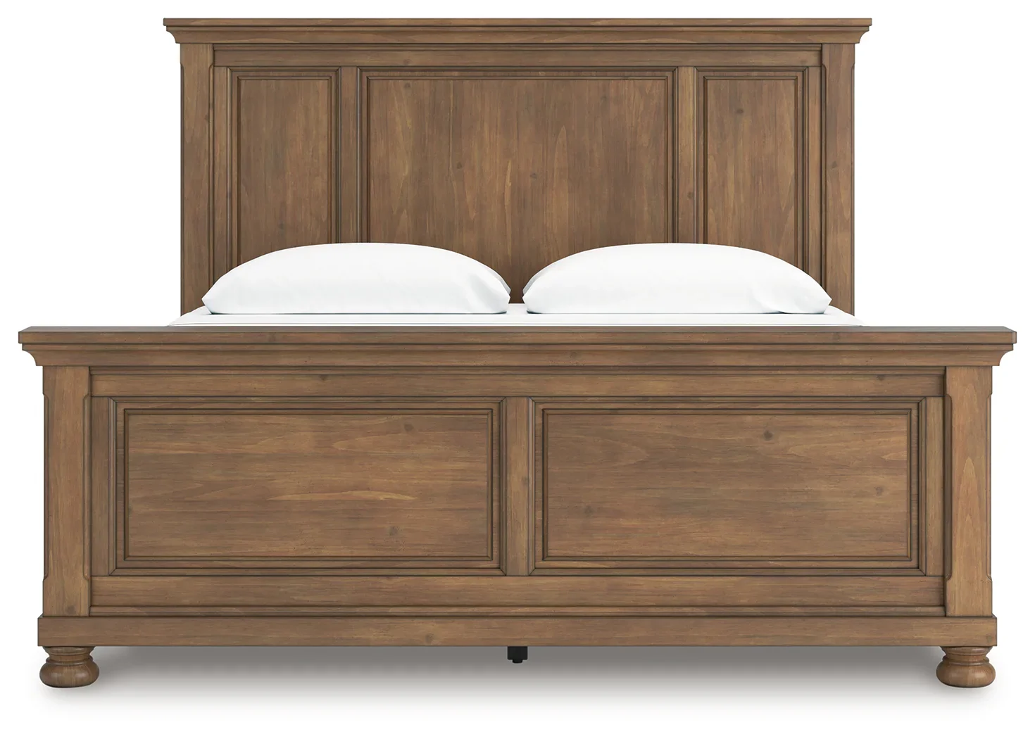 Feddinger - Medium Brown - King Panel Bed - Image 2