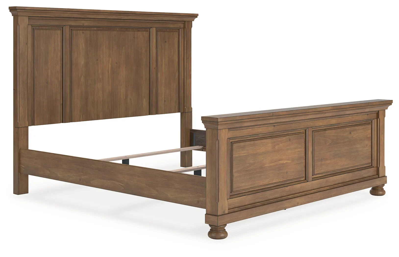 Feddinger - Medium Brown - King Panel Bed - Image 3