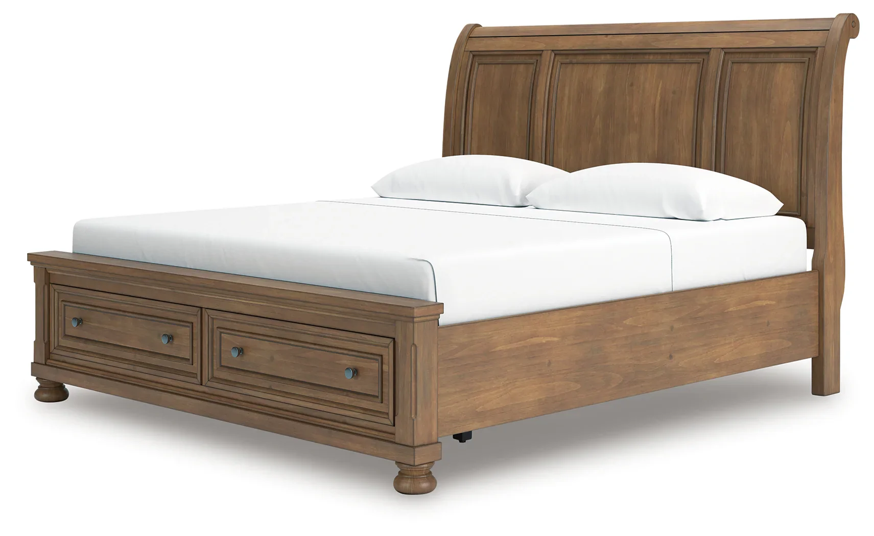 Feddinger - Medium Brown - King Storage Sleigh Bed - Image 5
