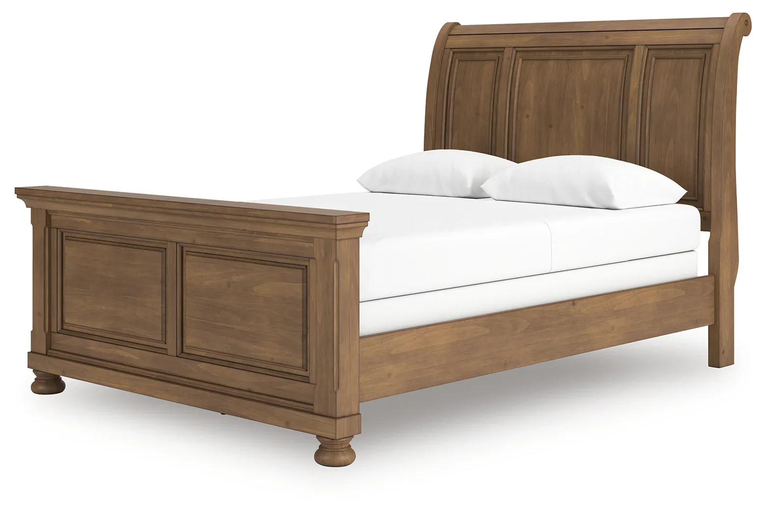 Feddinger - Medium Brown - Queen Sleigh Bed - Image 2