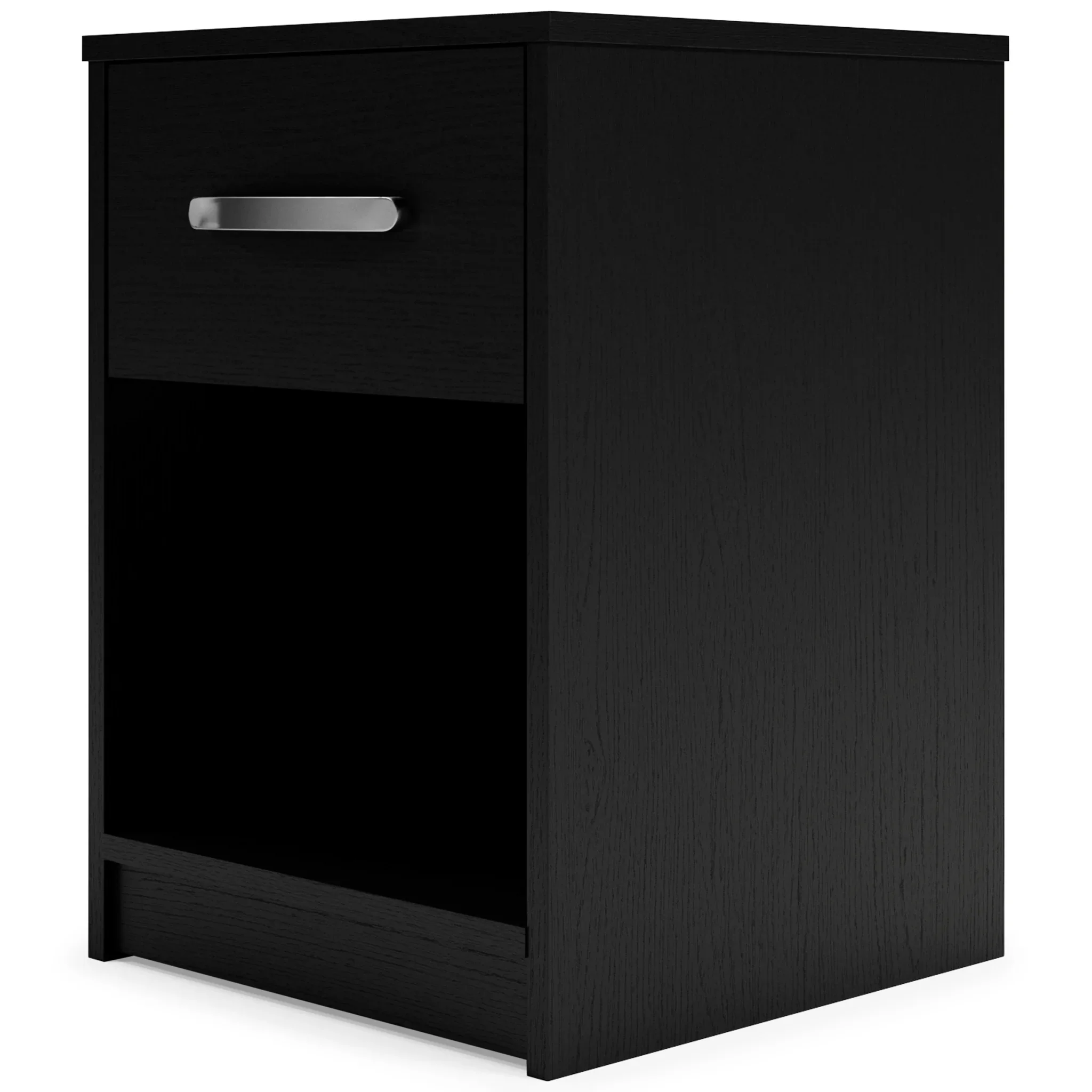 Finch - Black - One Drawer Night Stand - 23" Height - Image 6