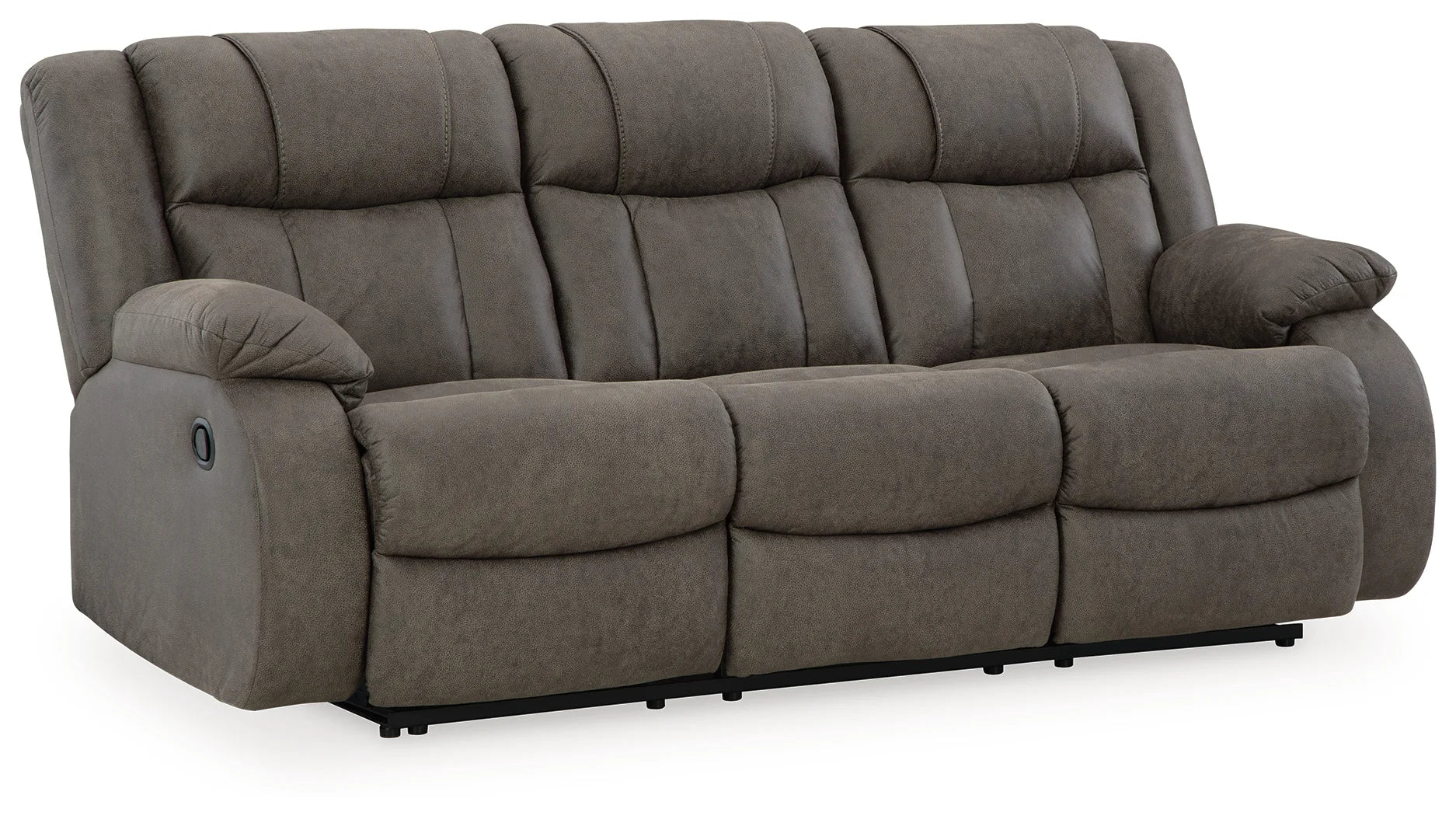 First Base - Gunmetal - Reclining Sofa - Image 3