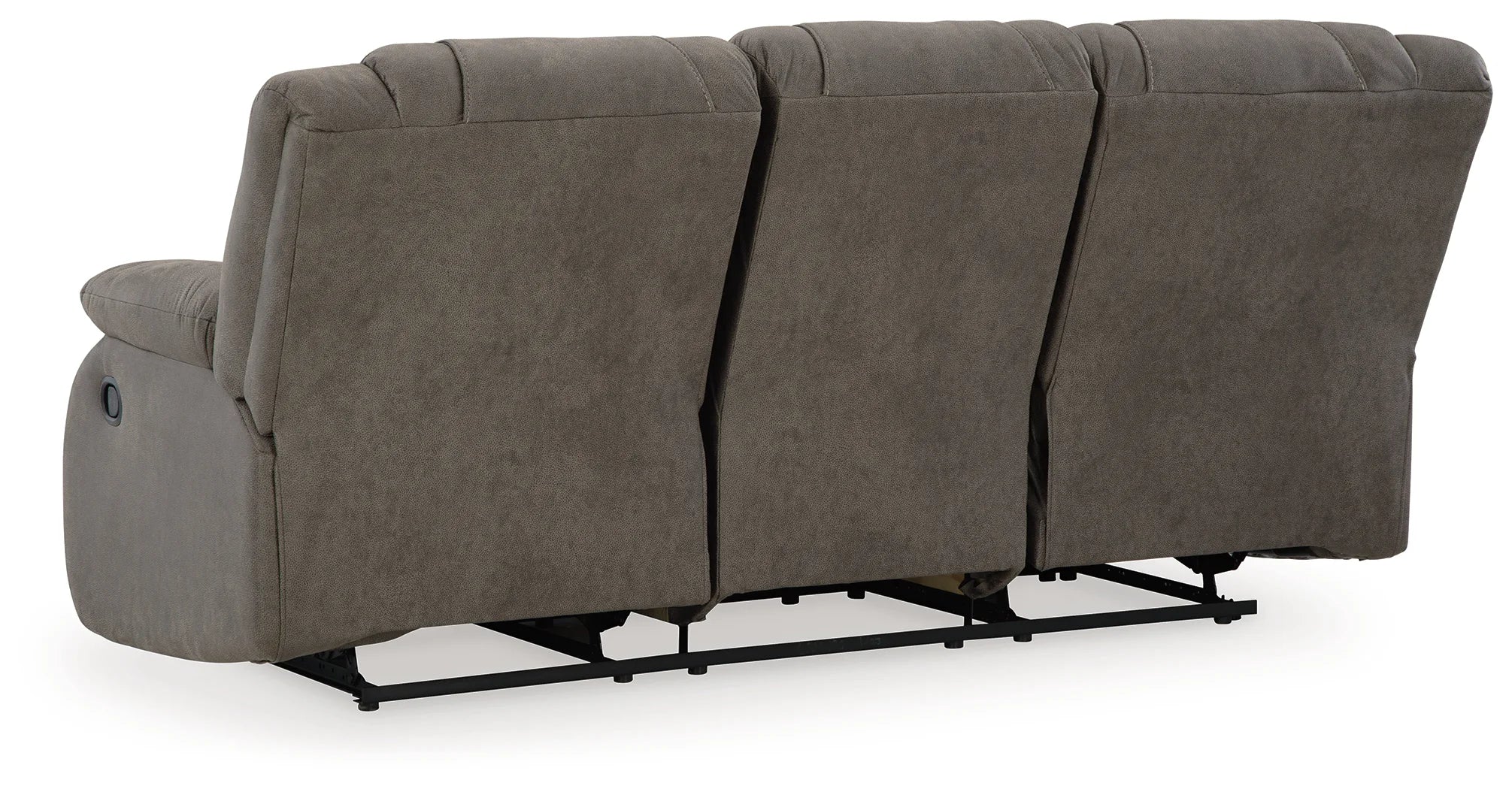 First Base - Gunmetal - Reclining Sofa - Image 4