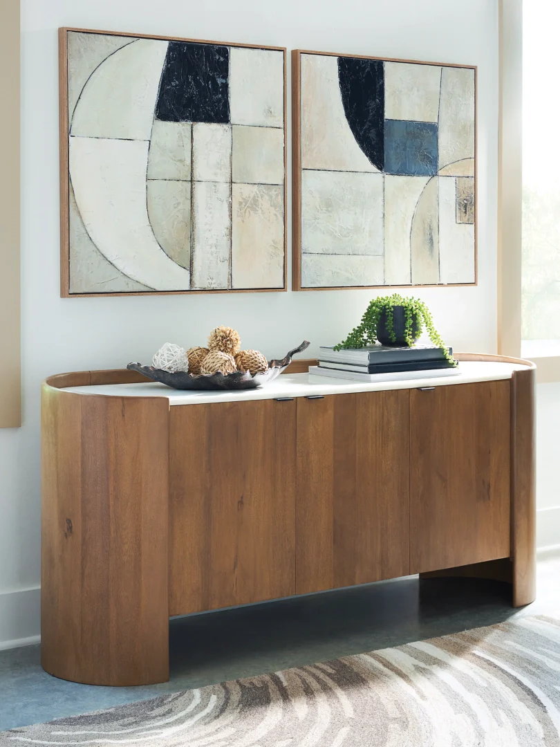 Fitzroy - Brown / White - Accent Cabinet - Image 2