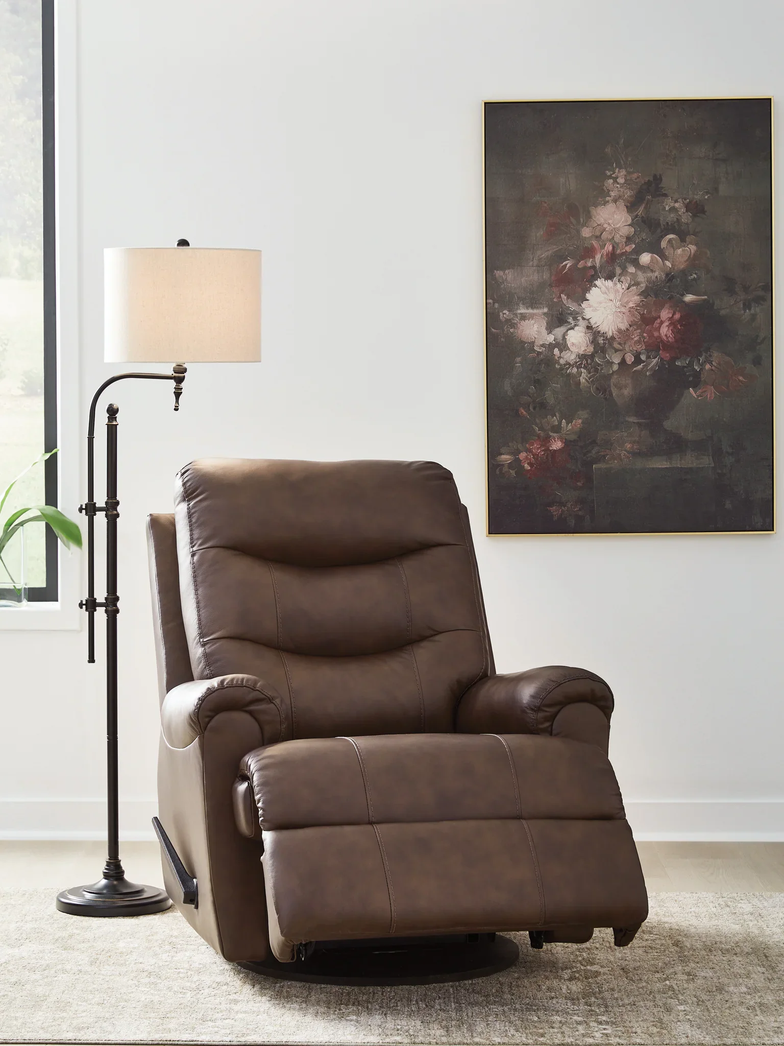 Flynwood - Swivel Glider Recliner - Espresso - Image 7