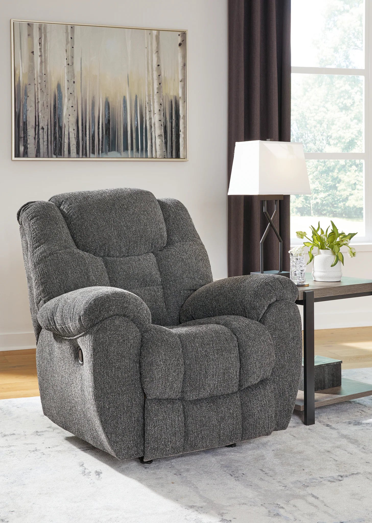 Foreside - Charcoal - Rocker Recliner - Image 2