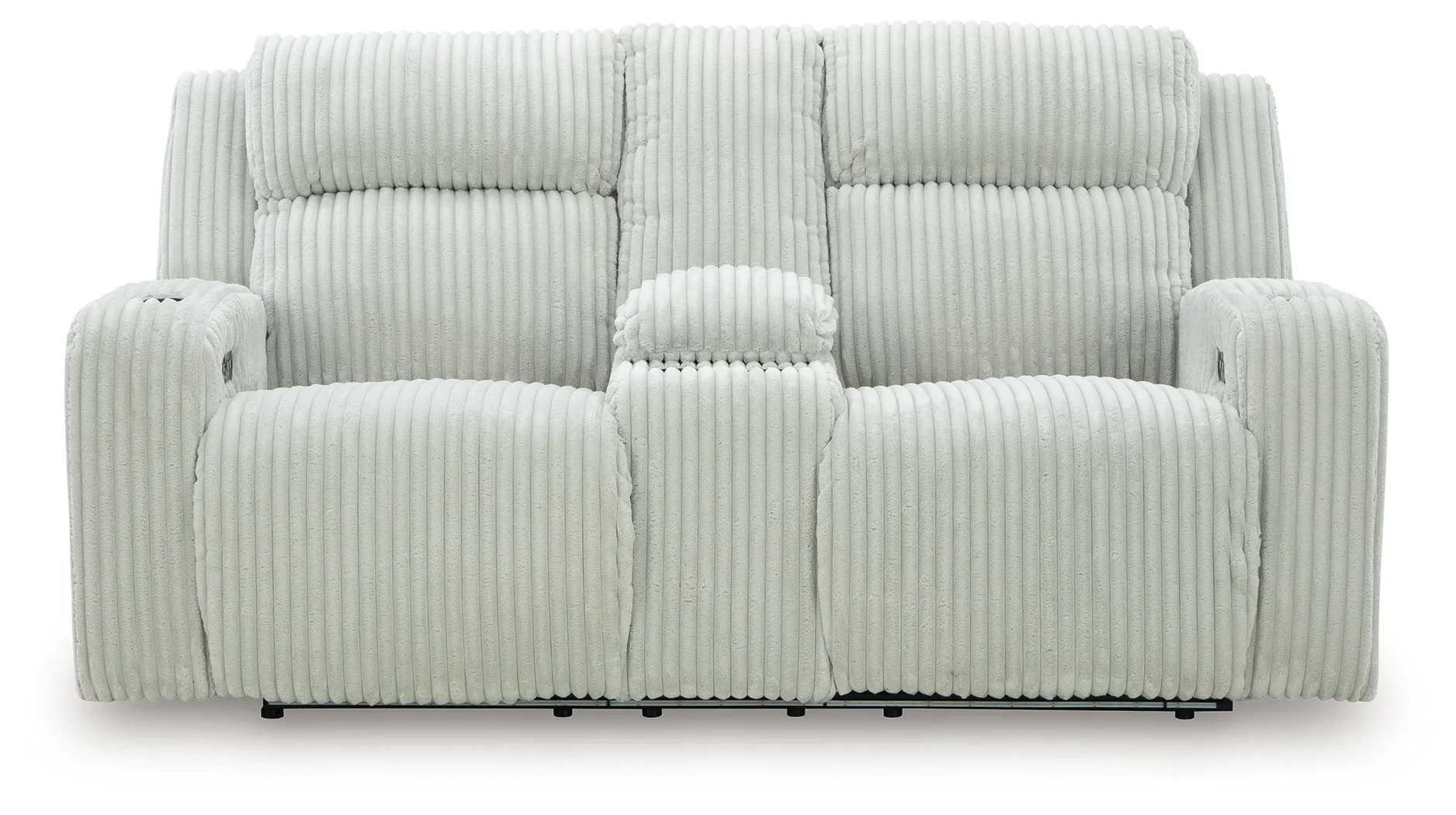 Forest Lake - Alloy - Power Reclining Loveseat With Console / Adj Headrest - Image 4