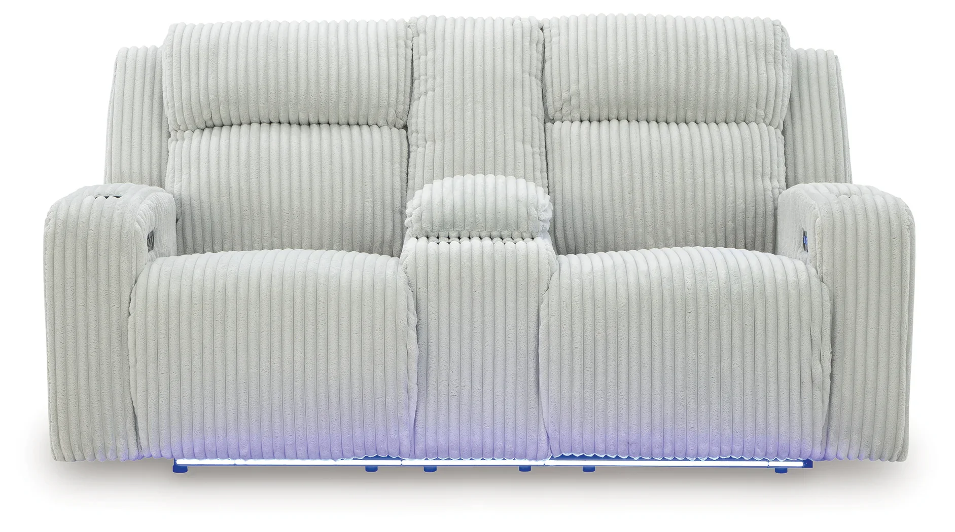 Forest Lake - Alloy - Power Reclining Loveseat With Console / Adj Headrest - Image 5