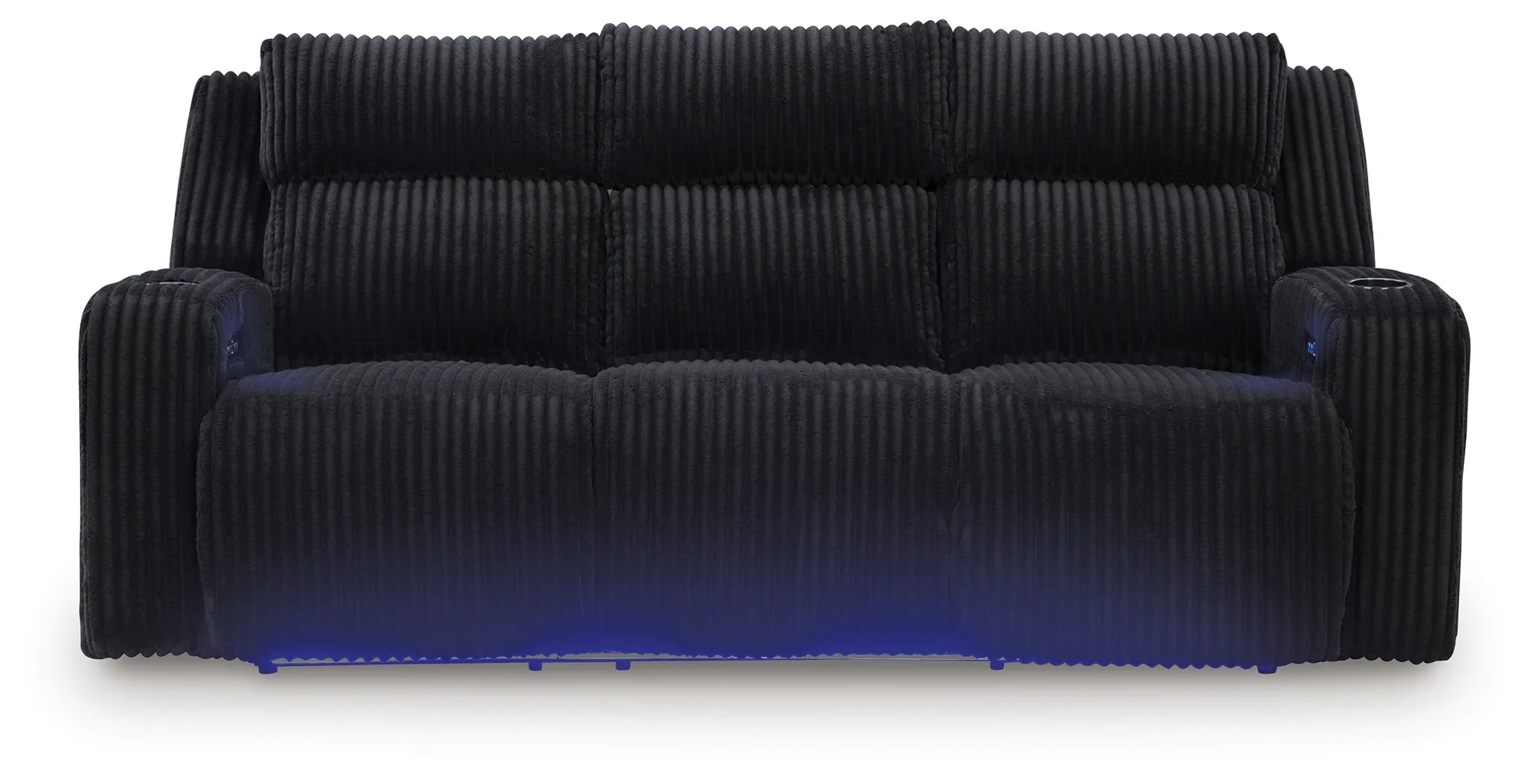 Forest Lake - Black - Power Reclining Sofa With Adj Headrest - Image 3
