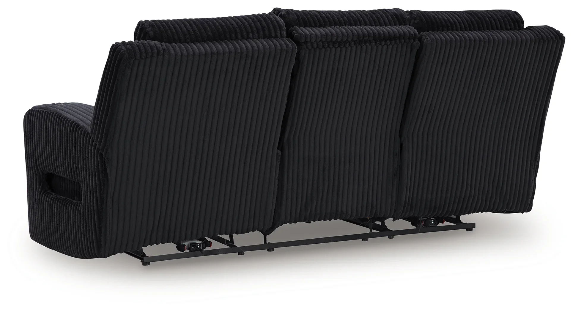 Forest Lake - Black - Power Reclining Sofa With Adj Headrest - Image 4