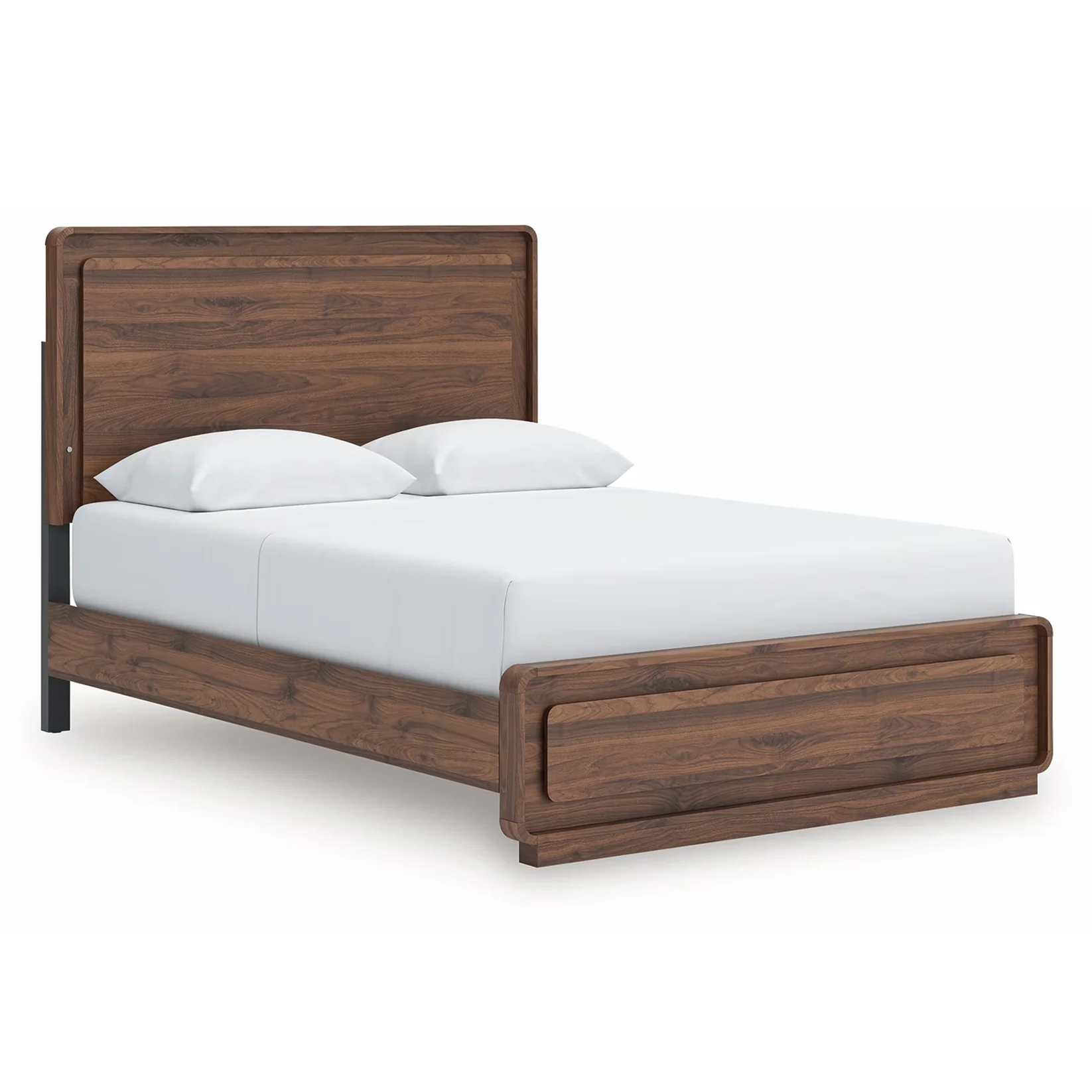 Fortlorn - Queen Panel Bed - Walnut Brown