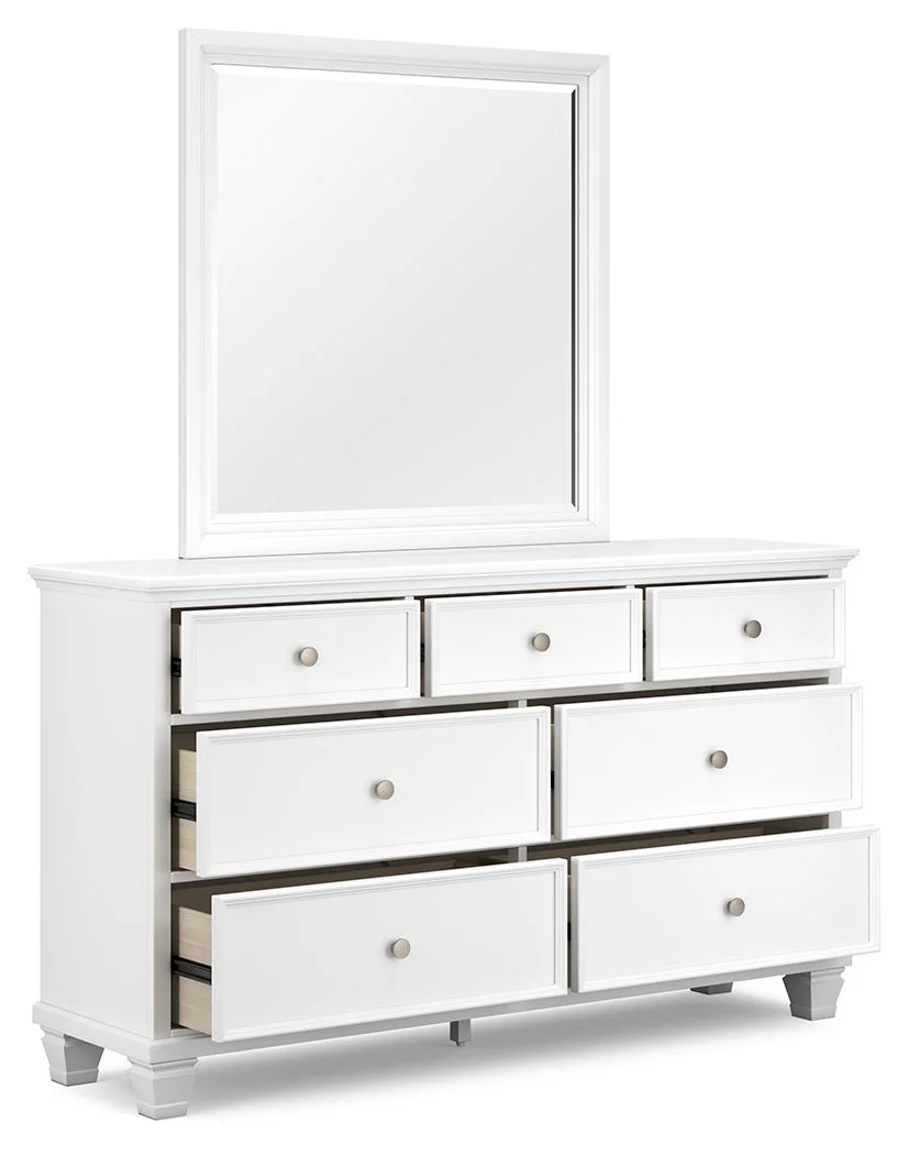 Fortman - White - Dresser And Mirror - Image 3