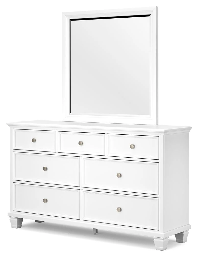 Fortman - White - Dresser And Mirror - Image 4