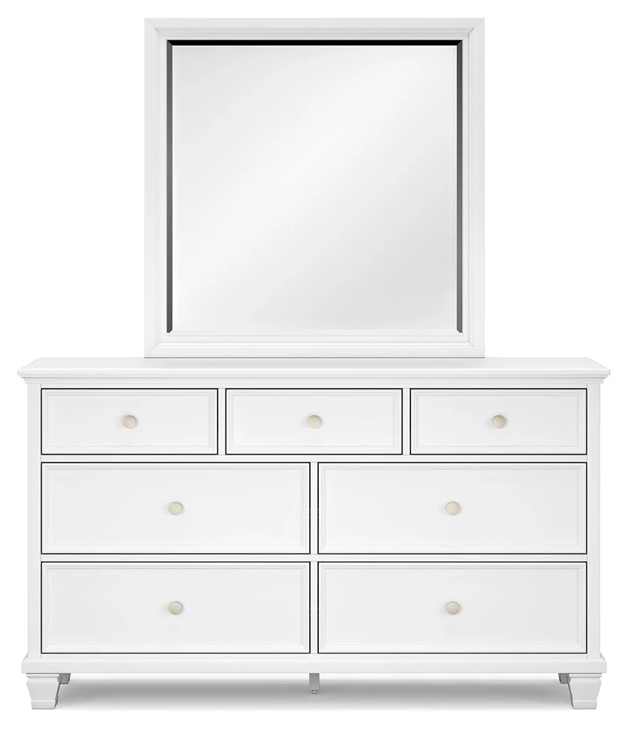 Fortman - White - Dresser And Mirror - Image 5