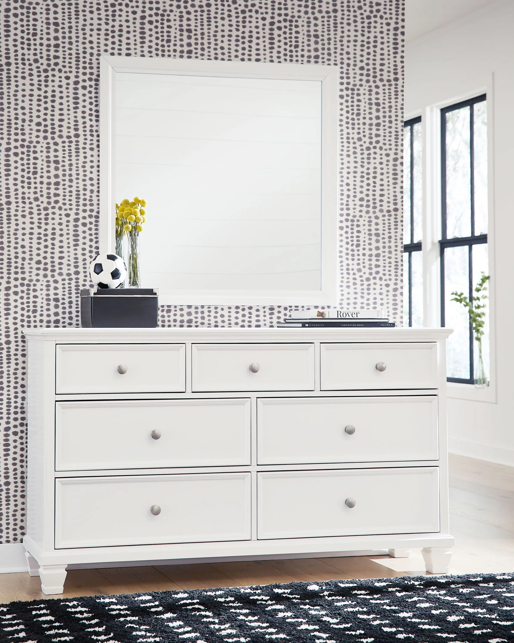 Fortman - White - Dresser And Mirror - Image 6
