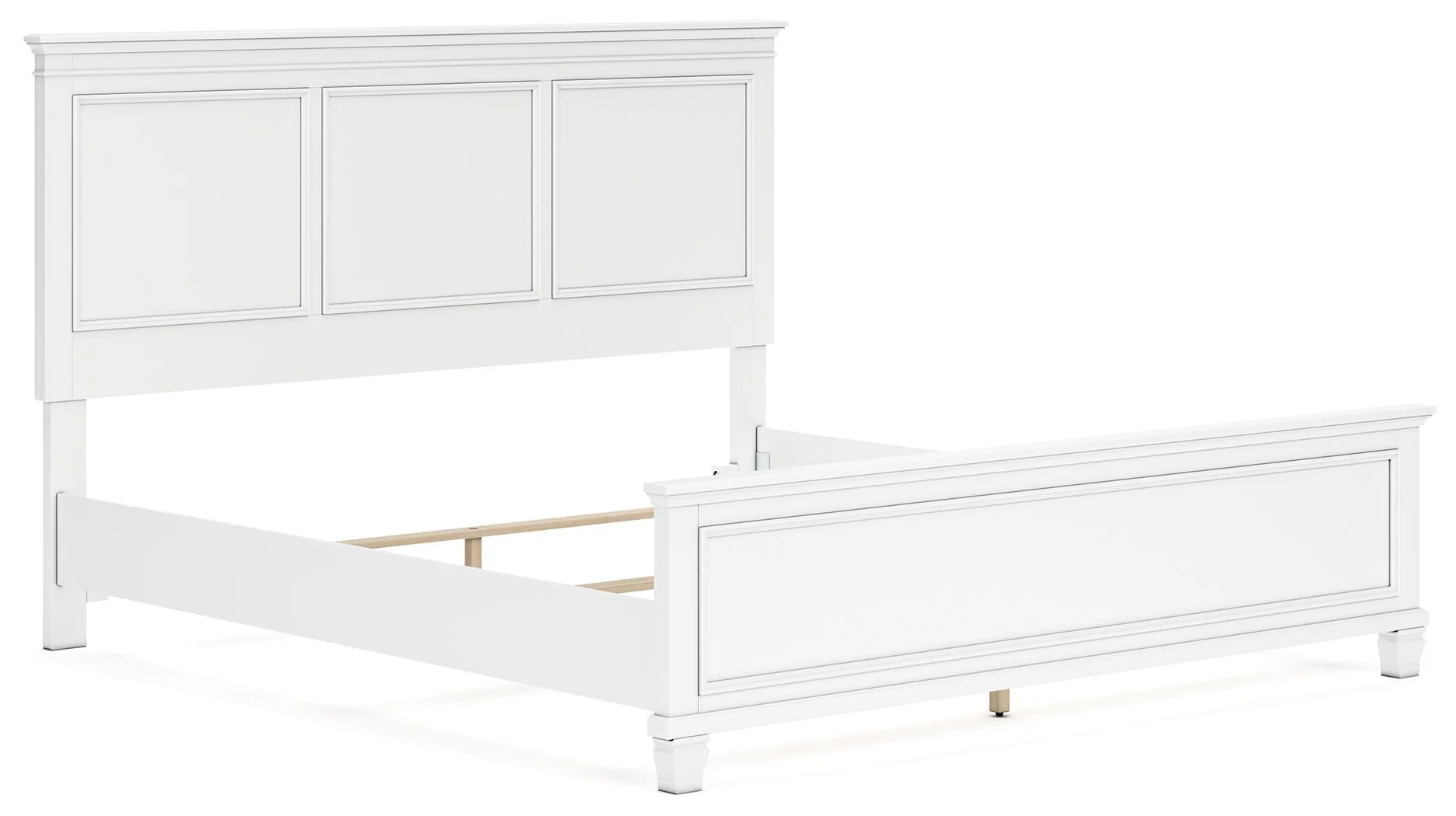 Fortman - White - King Panel Bed - Image 3