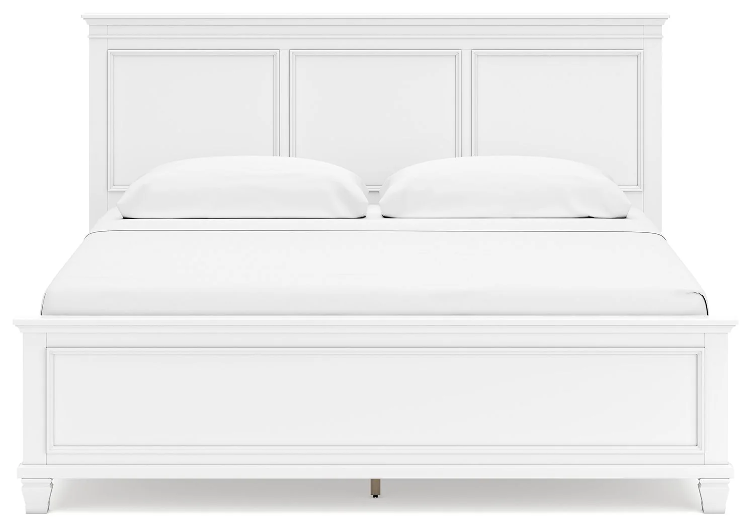 Fortman - White - King Panel Bed - Image 5