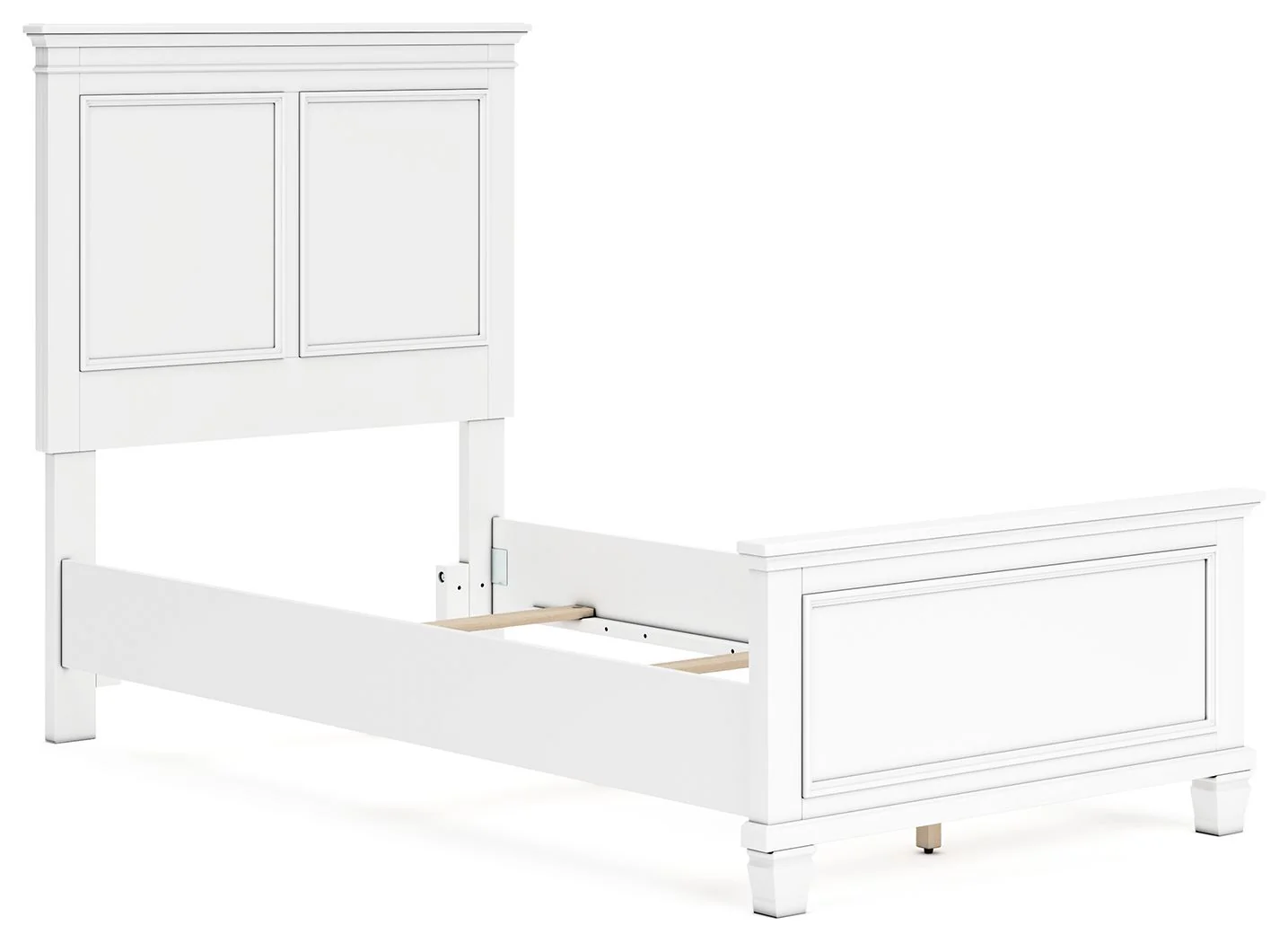 Fortman - White - Twin Panel Bed - Image 3