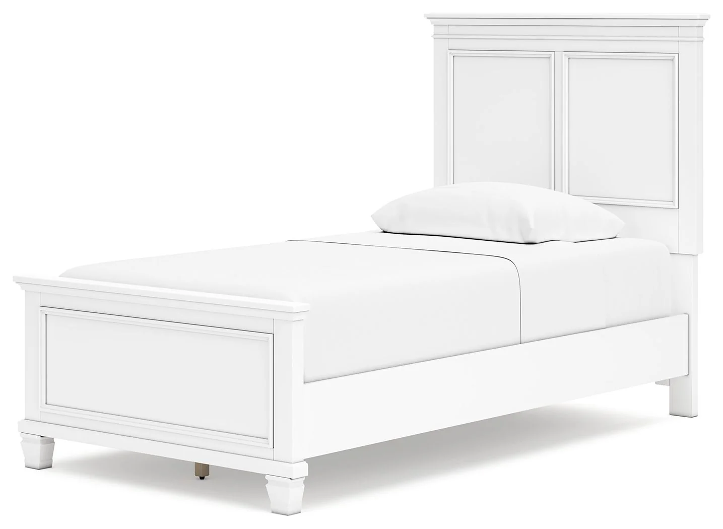 Fortman - White - Twin Panel Bed - Image 4