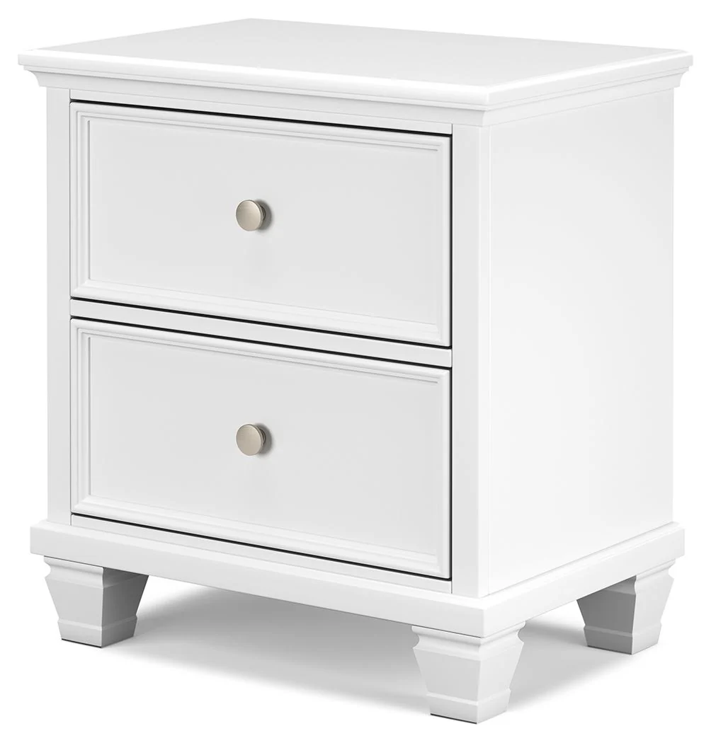 Fortman - White - Two Drawer Night Stand - Image 4
