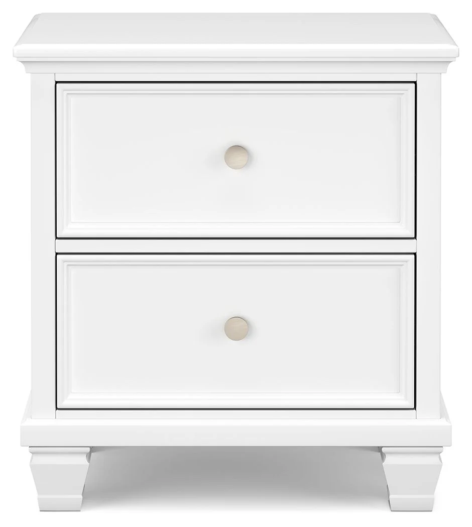 Fortman - White - Two Drawer Night Stand - Image 5